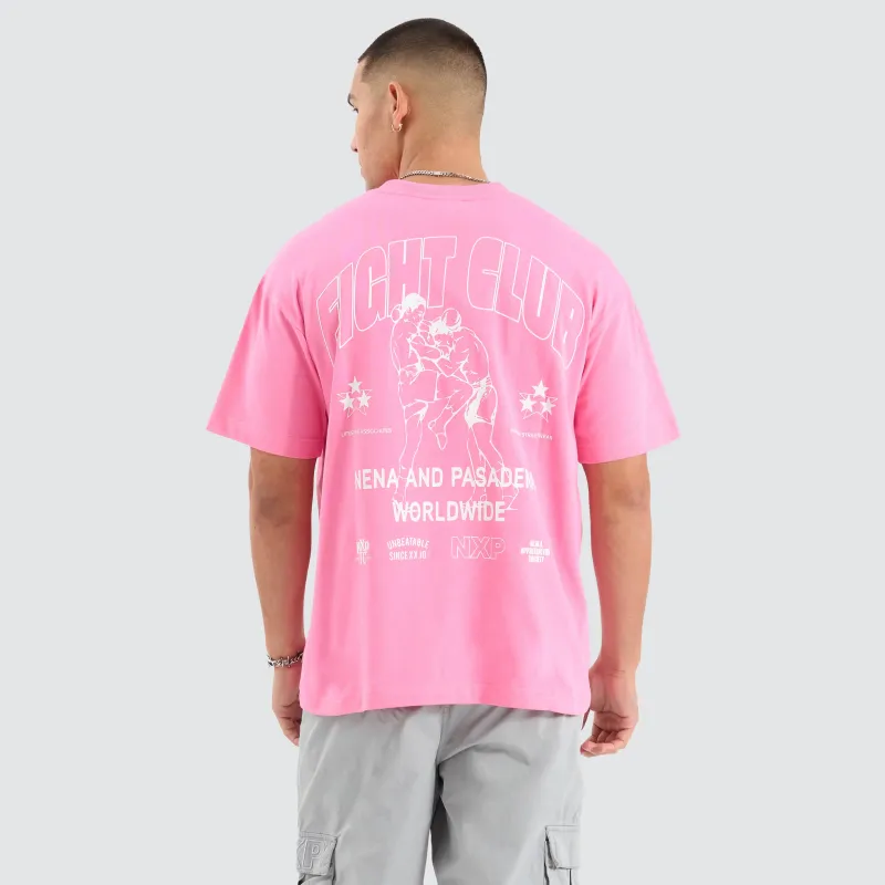 Fight Club Raptor Tee Pink sold by Nena and Pasadena