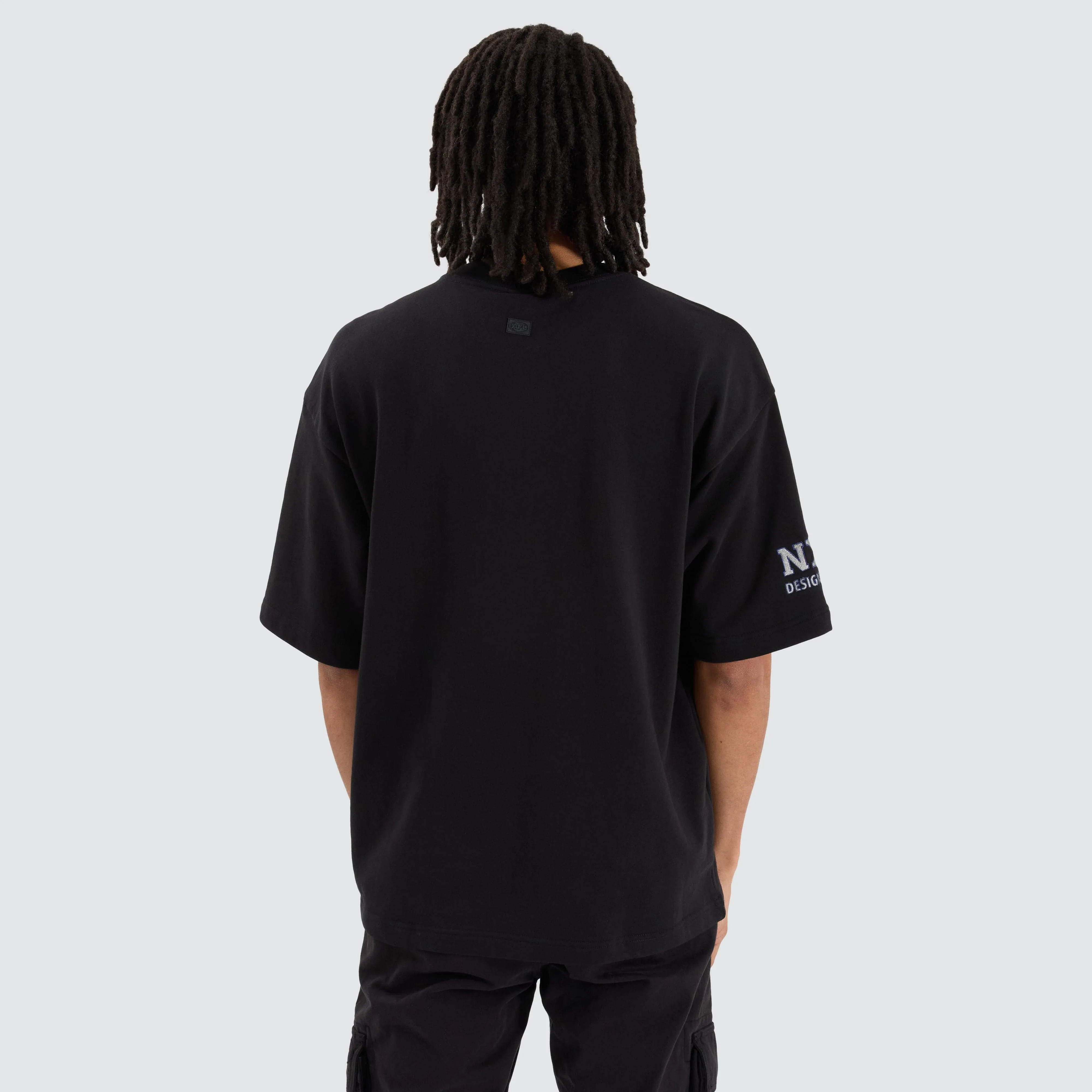 Geelong Cats AFL Mega Loopback Tee Jet Black sold by Nena and Pasadena product image thumbnail 5