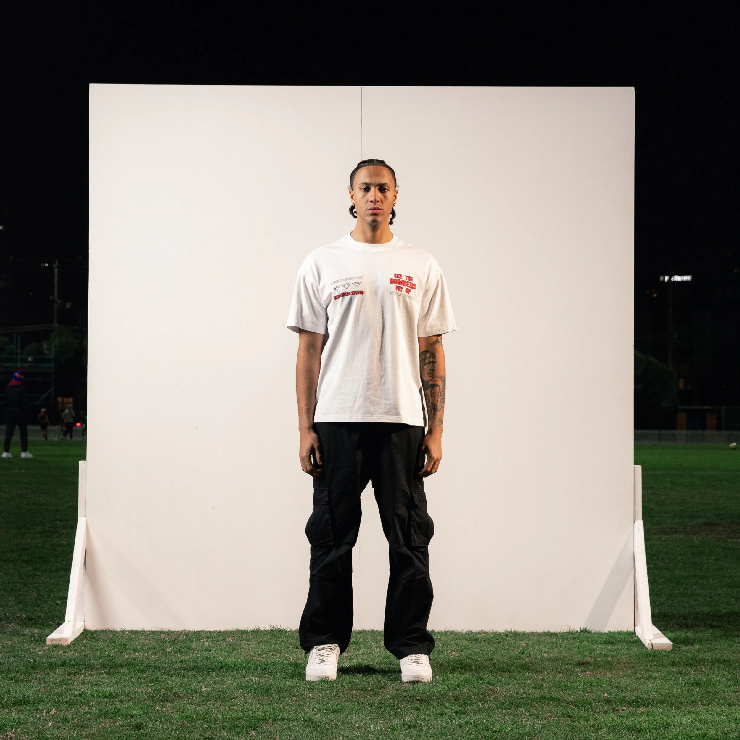 Essendon Bombers AFL Heavy Raptor Tee Optical White sold by Nena and Pasadena product image thumbnail 2
