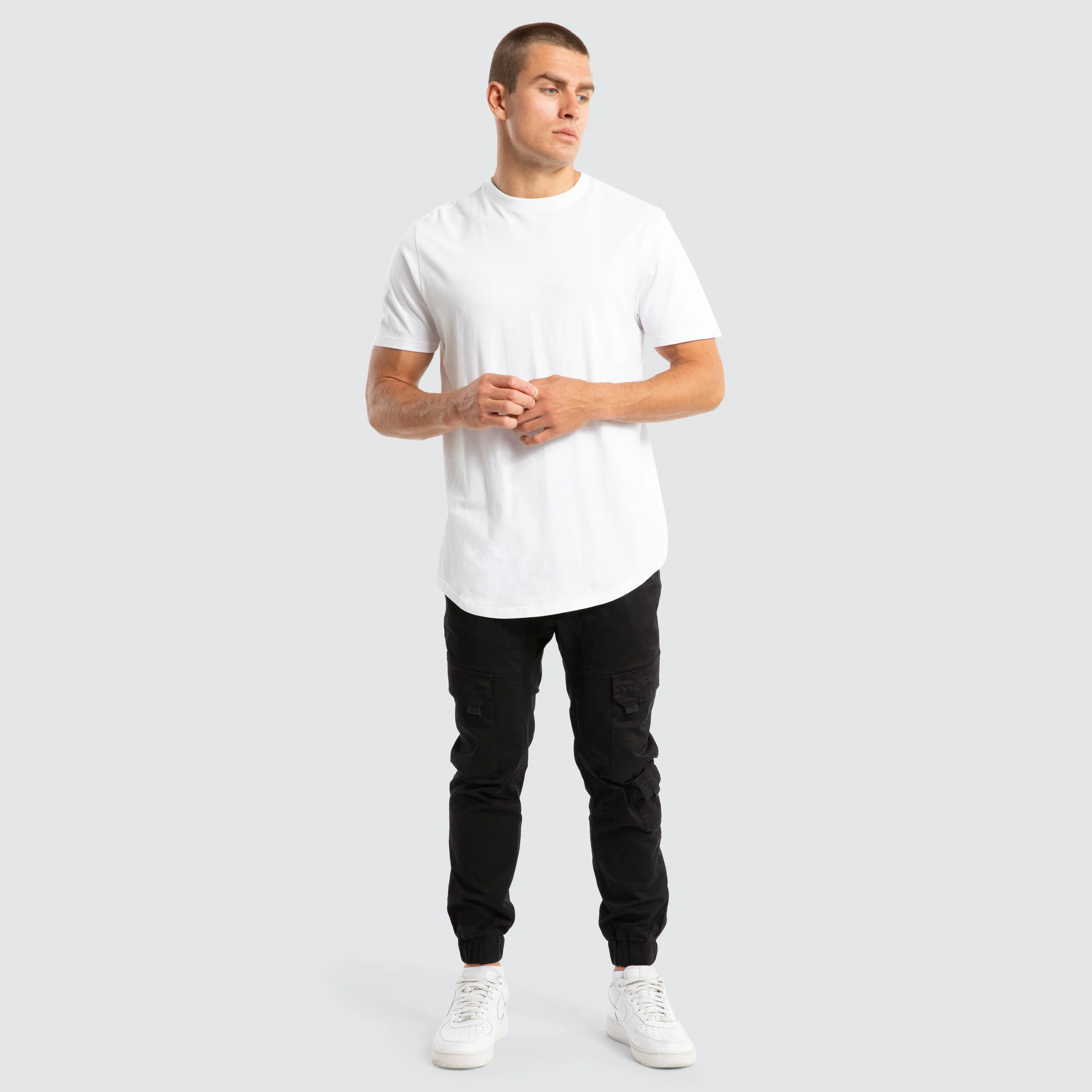 Fargo Dual Curved Tee Optical White sold by Nena and Pasadena product image thumbnail 2
