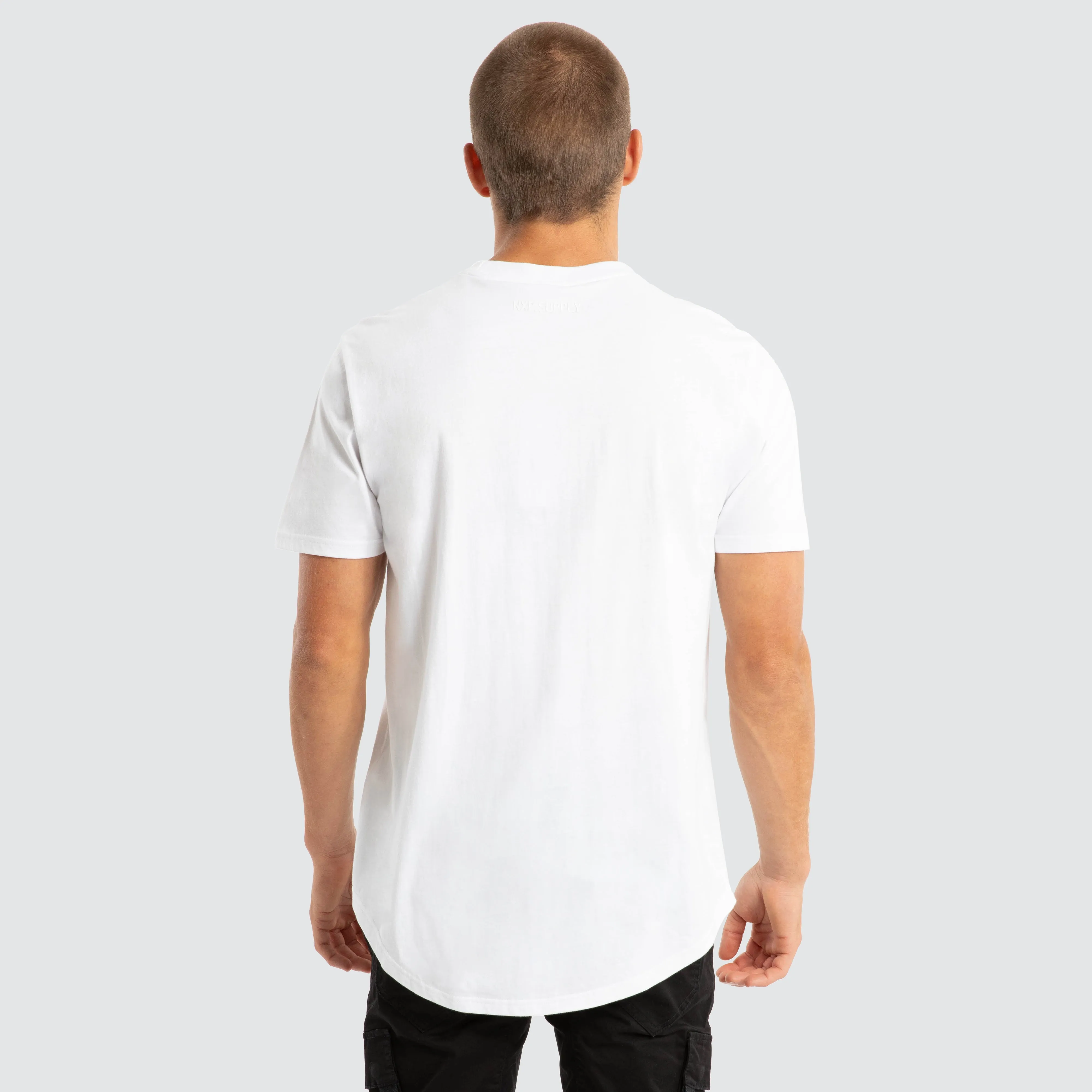 Fargo Dual Curved Tee Optical White sold by Nena and Pasadena product image thumbnail 4