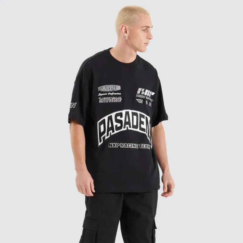 Torque Loopback Raptor Tee Anthracite Black sold by Nena and Pasadena