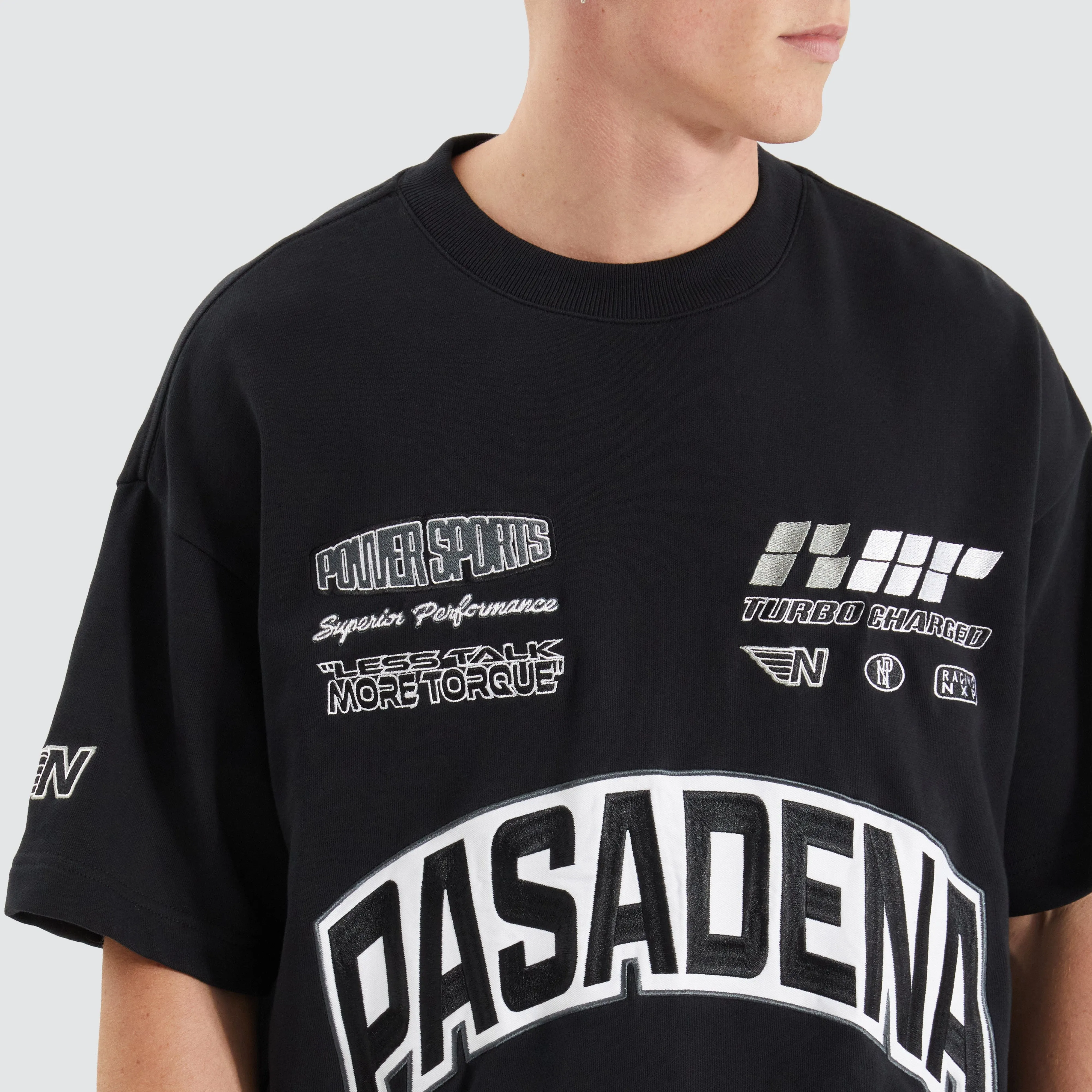 Torque Loopback Raptor Tee Anthracite Black sold by Nena and Pasadena product image thumbnail 3