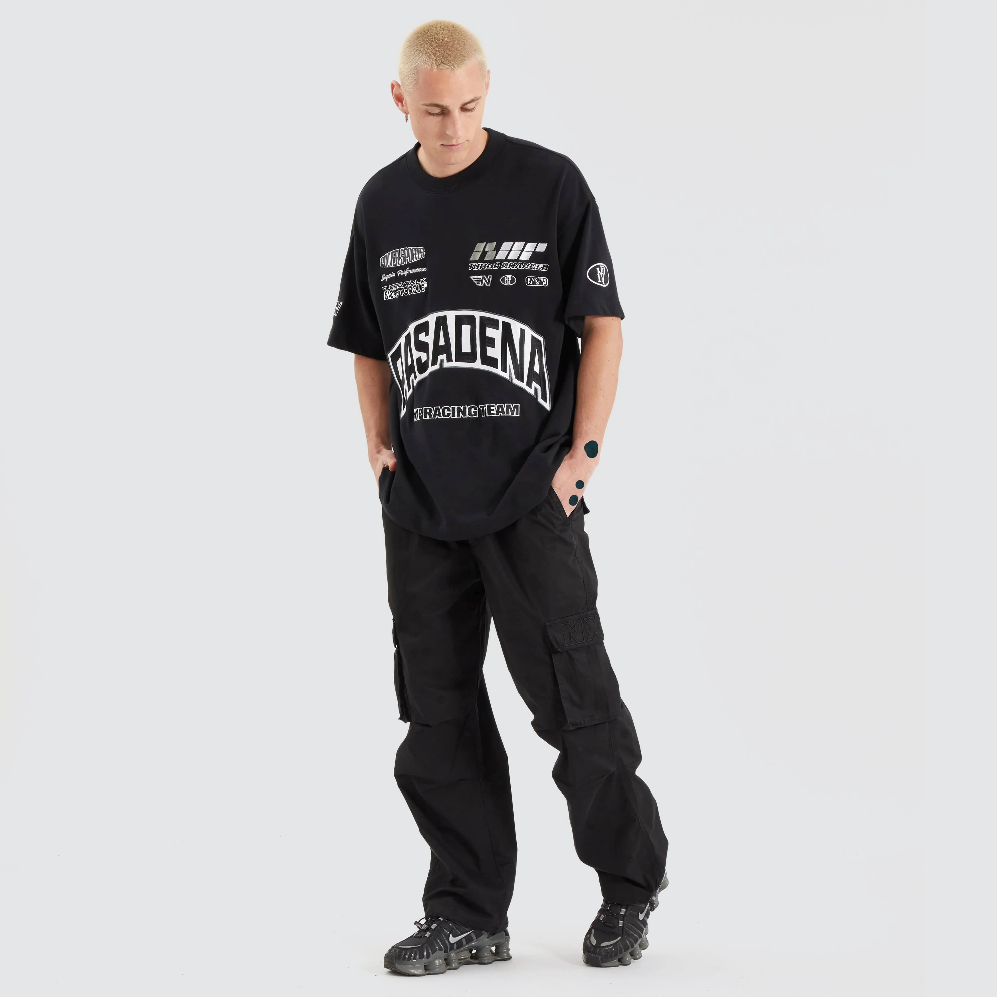 Torque Loopback Raptor Tee Anthracite Black sold by Nena and Pasadena product image thumbnail 4