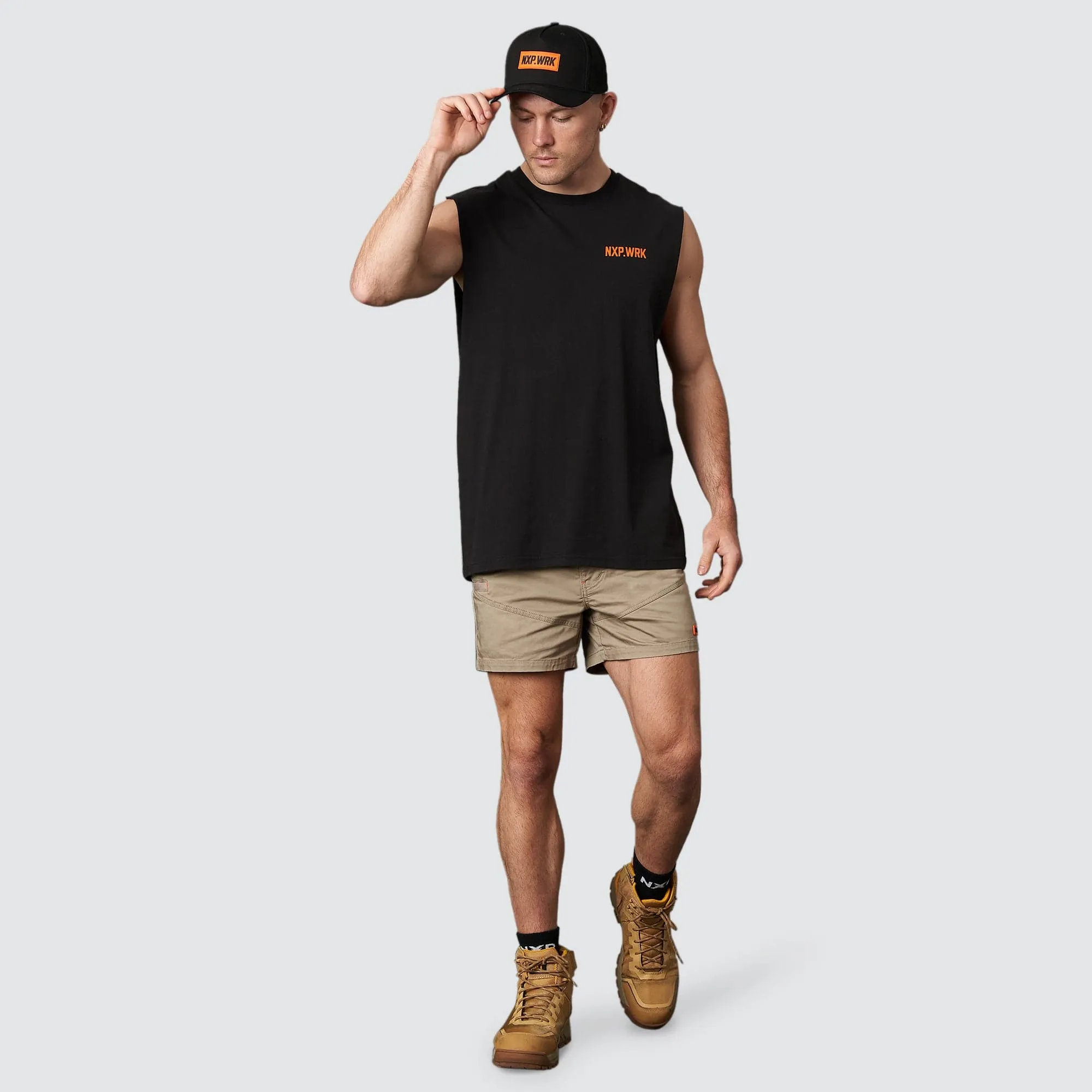 Blueprint Relaxed Muscle Tee Solid Black sold by Nena and Pasadena product image thumbnail 3