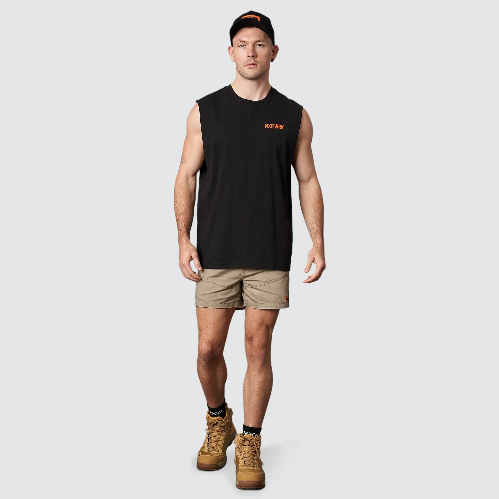 Blueprint Relaxed Muscle Tee Solid Black sold by Nena and Pasadena product image thumbnail 4