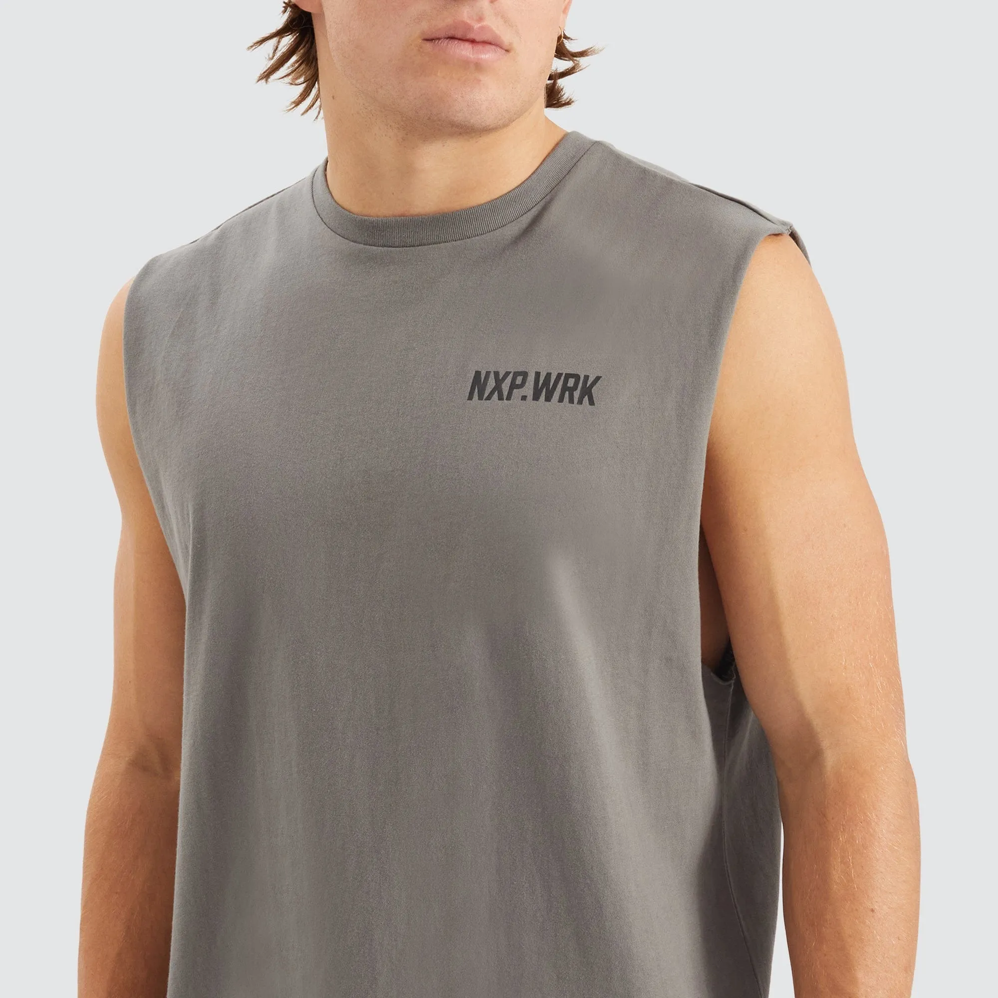 Blueprint Relaxed Muscle Tee Charcoal sold by Nena and Pasadena product image thumbnail 5