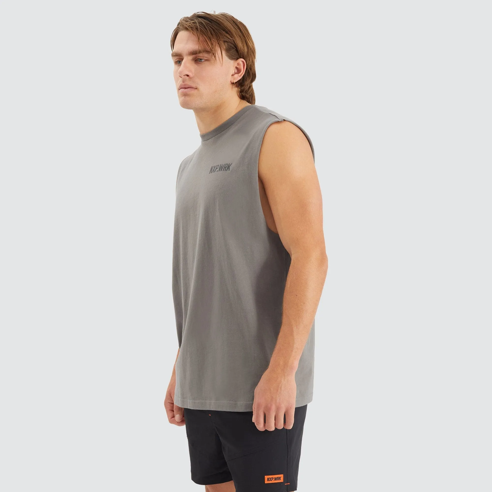 Blueprint Relaxed Muscle Tee Charcoal sold by Nena and Pasadena product image thumbnail 4