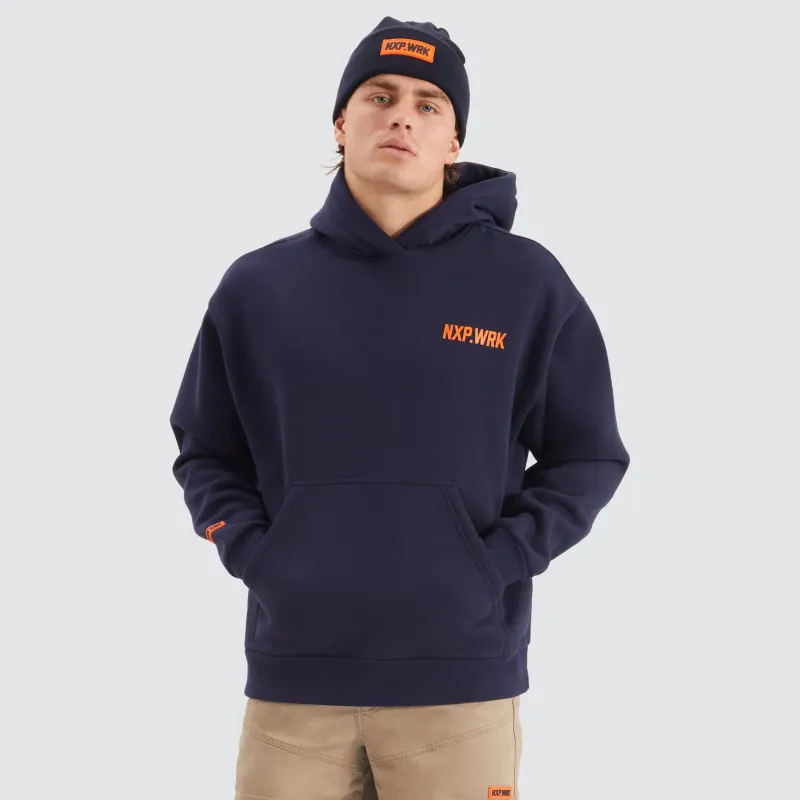 Concept Relaxed Fit Hoodie True Navy made by Nena and Pasadena