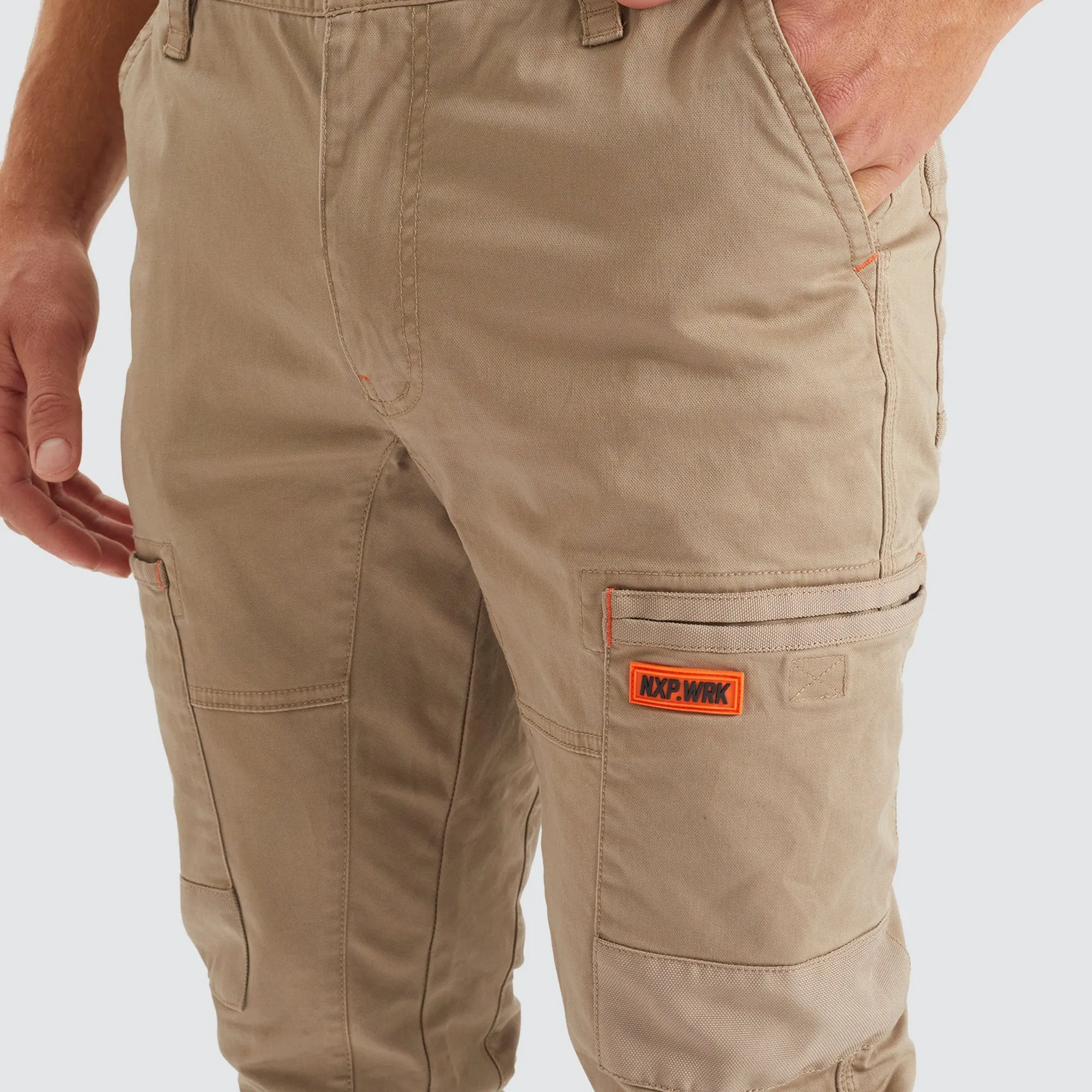 Precision Slim Fit Pant Sand sold by Nena and Pasadena product image thumbnail 2