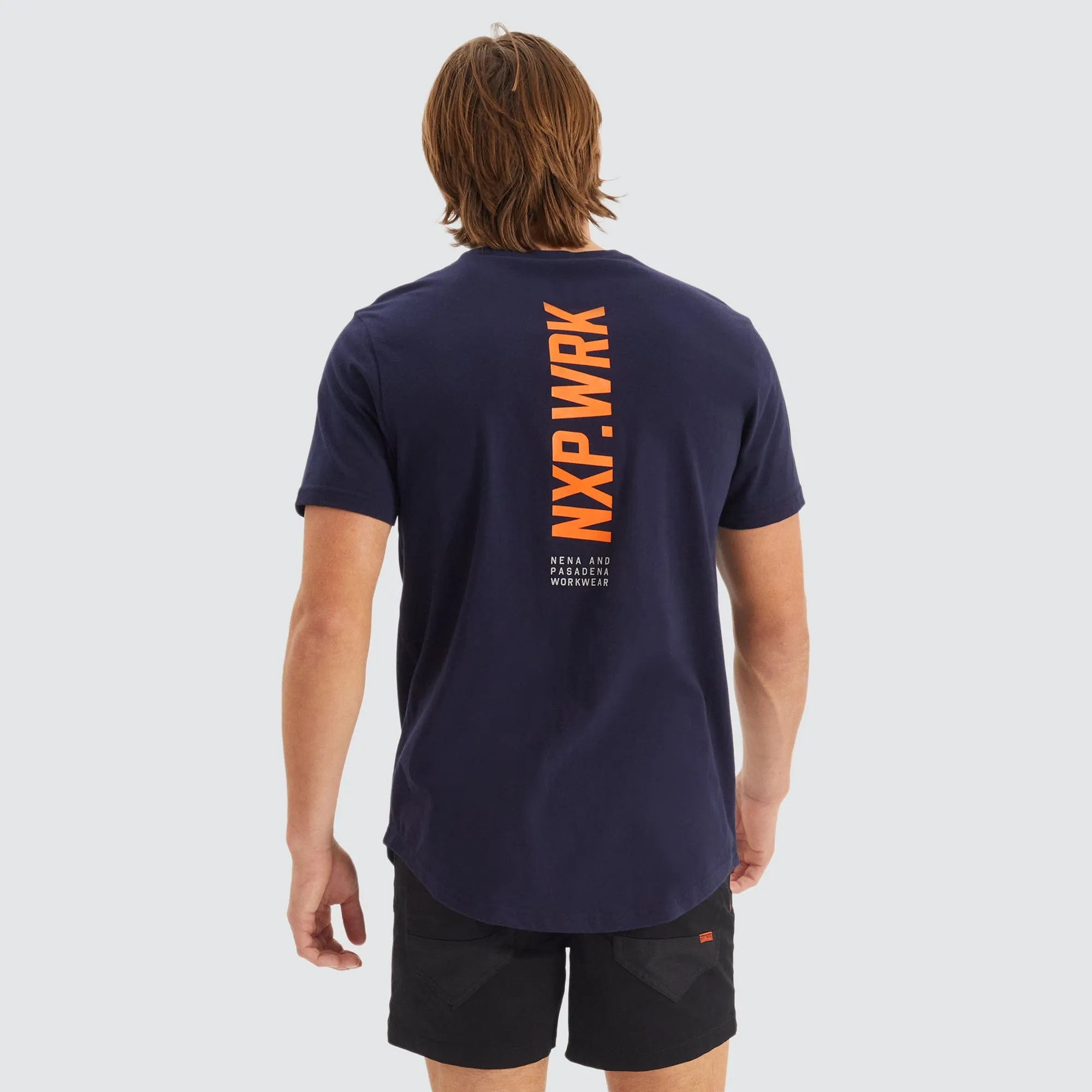 Blueprint Dual Curved T-Shirt True Navy sold by Nena and Pasadena product image thumbnail 2