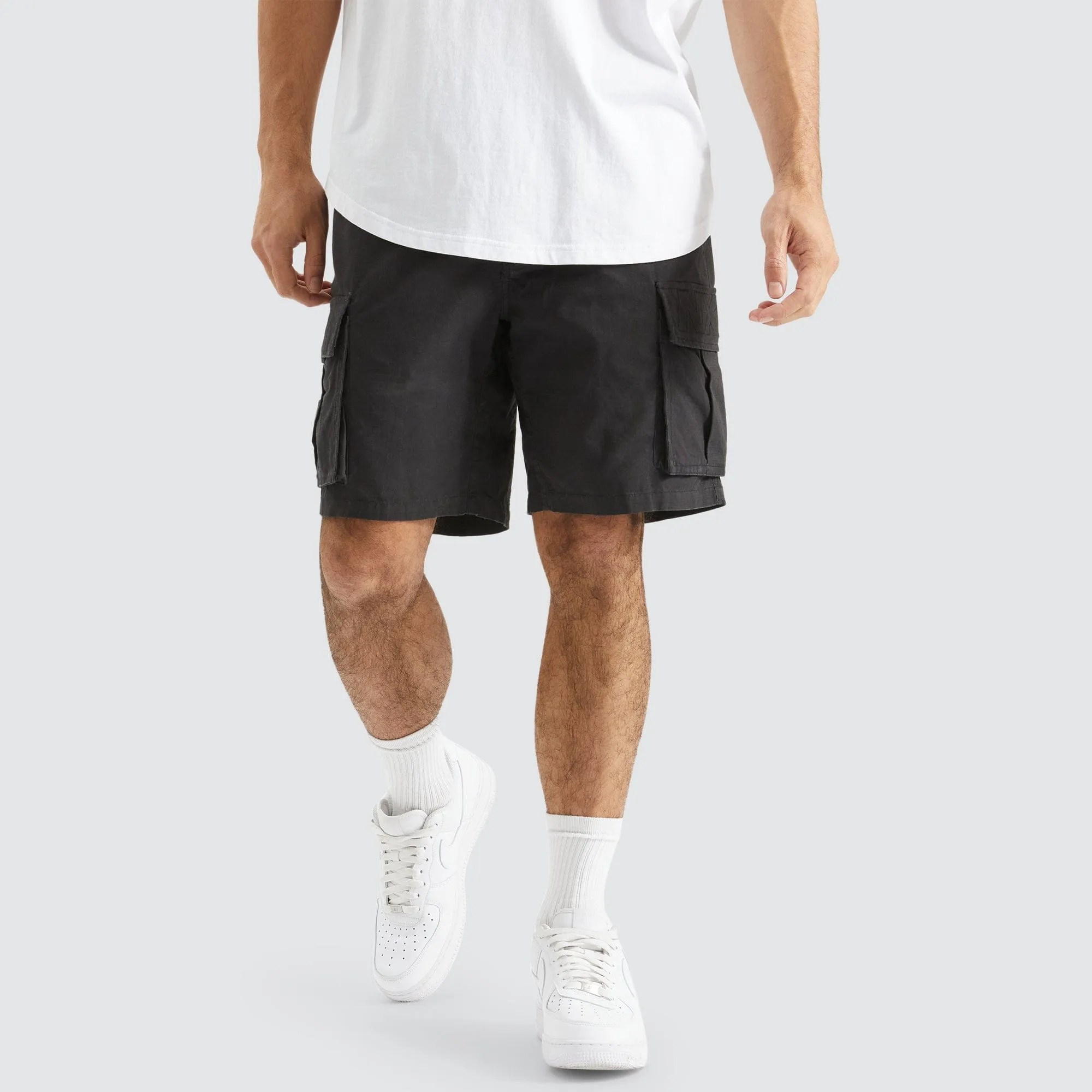 Operations Ripstop Cargo Shorts Black sold by Nena and Pasadena
