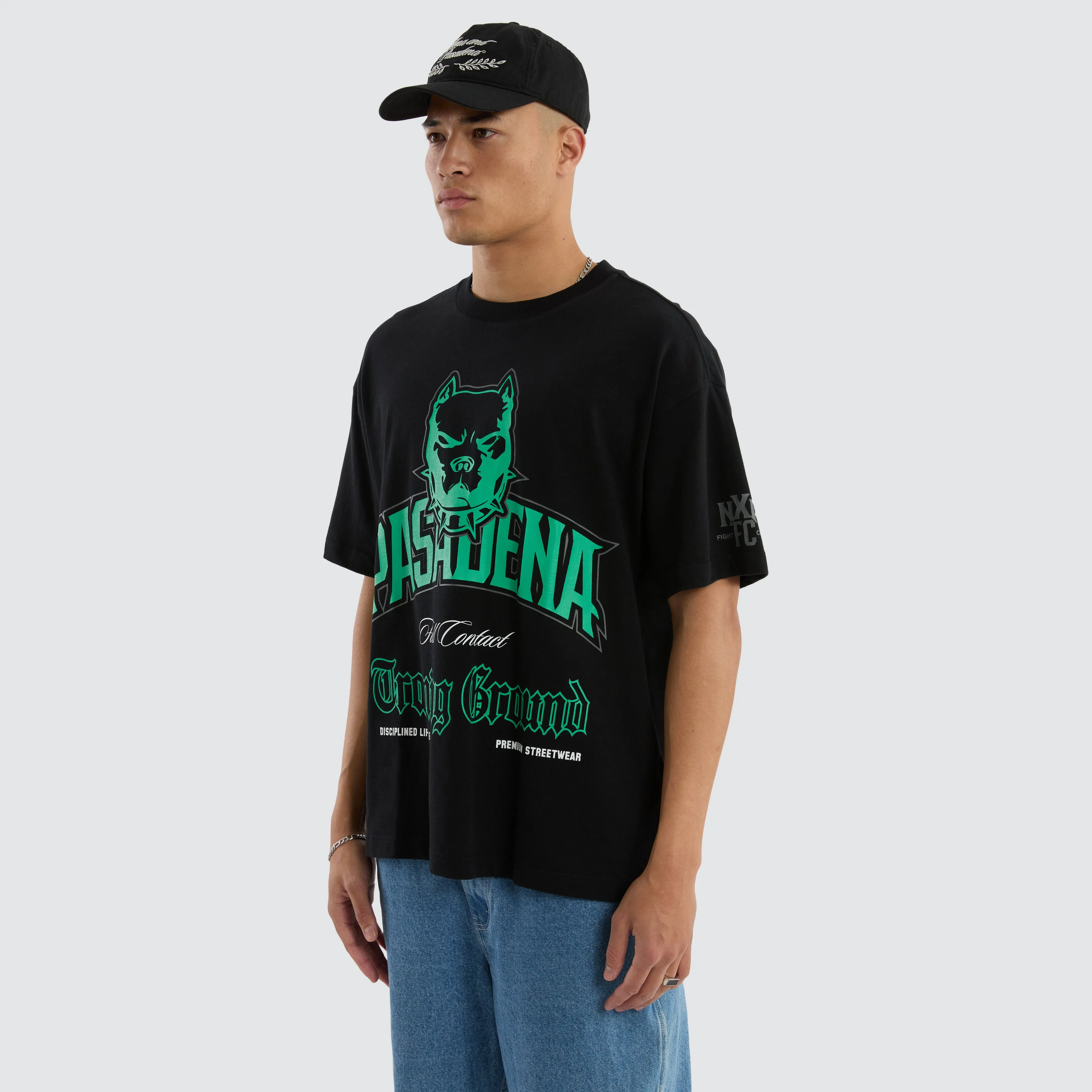 Trained Raptor Tee Anthracite Black sold by Nena and Pasadena product image thumbnail 3