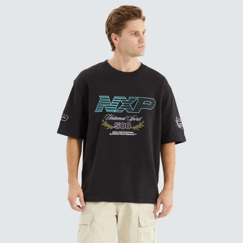 Bounty Loopback Oversized Tee Jet Black sold by Nena and Pasadena