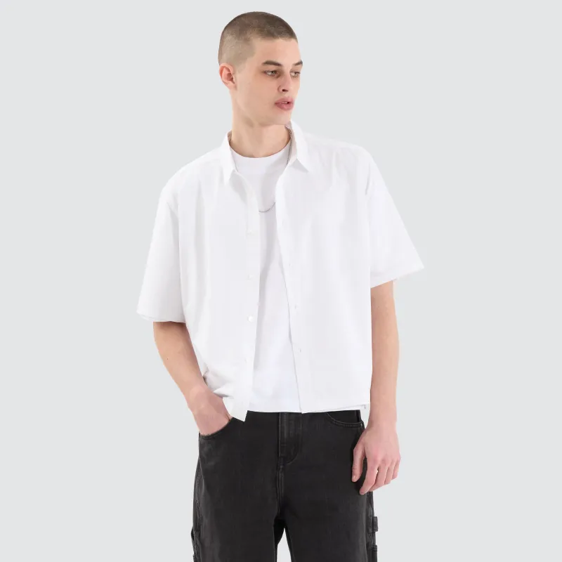 Routine Cube Shortsleeve Shirt White sold by Nena and Pasadena