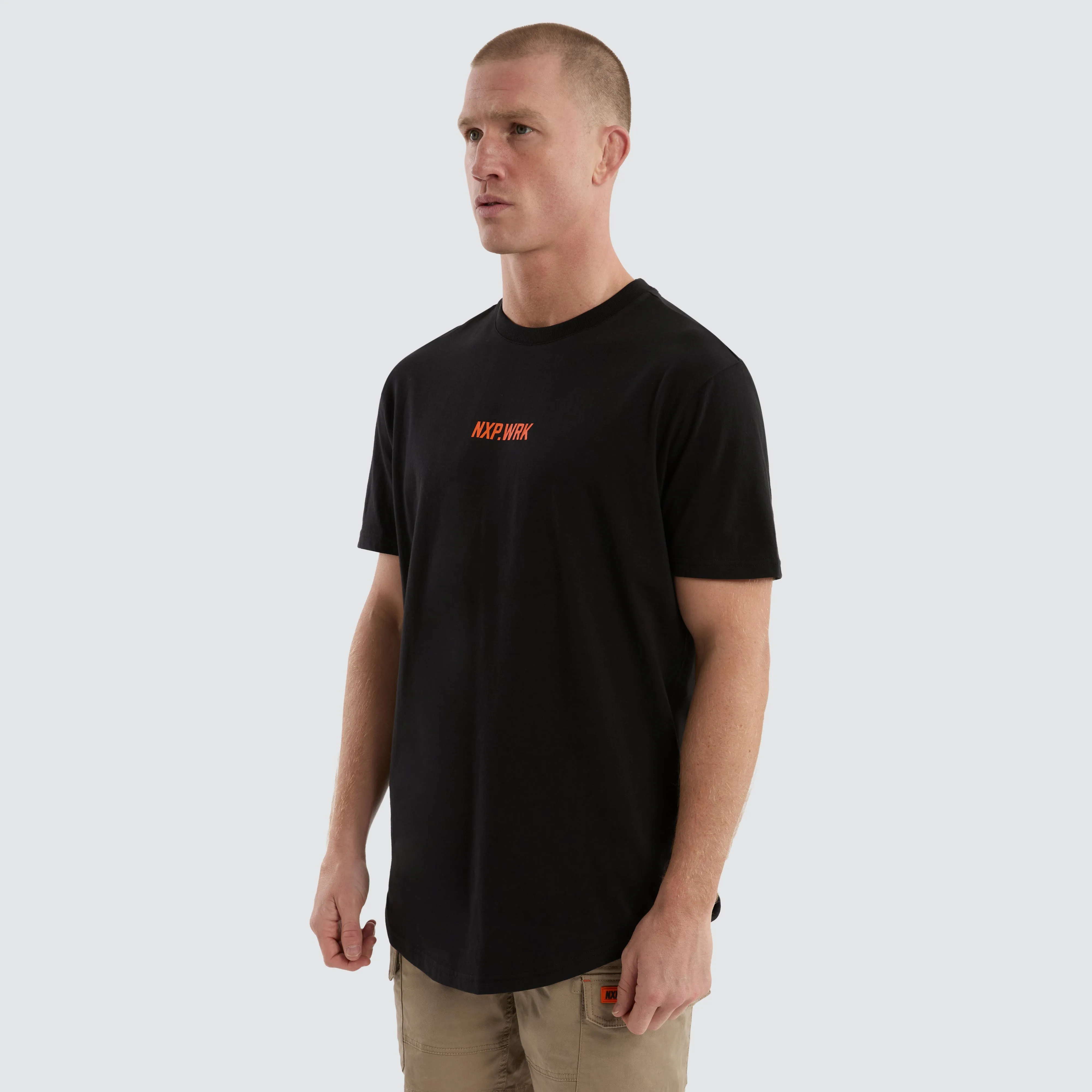 Frontman Dual Curved Tee Black/Orange sold by Nena and Pasadena product image thumbnail 4