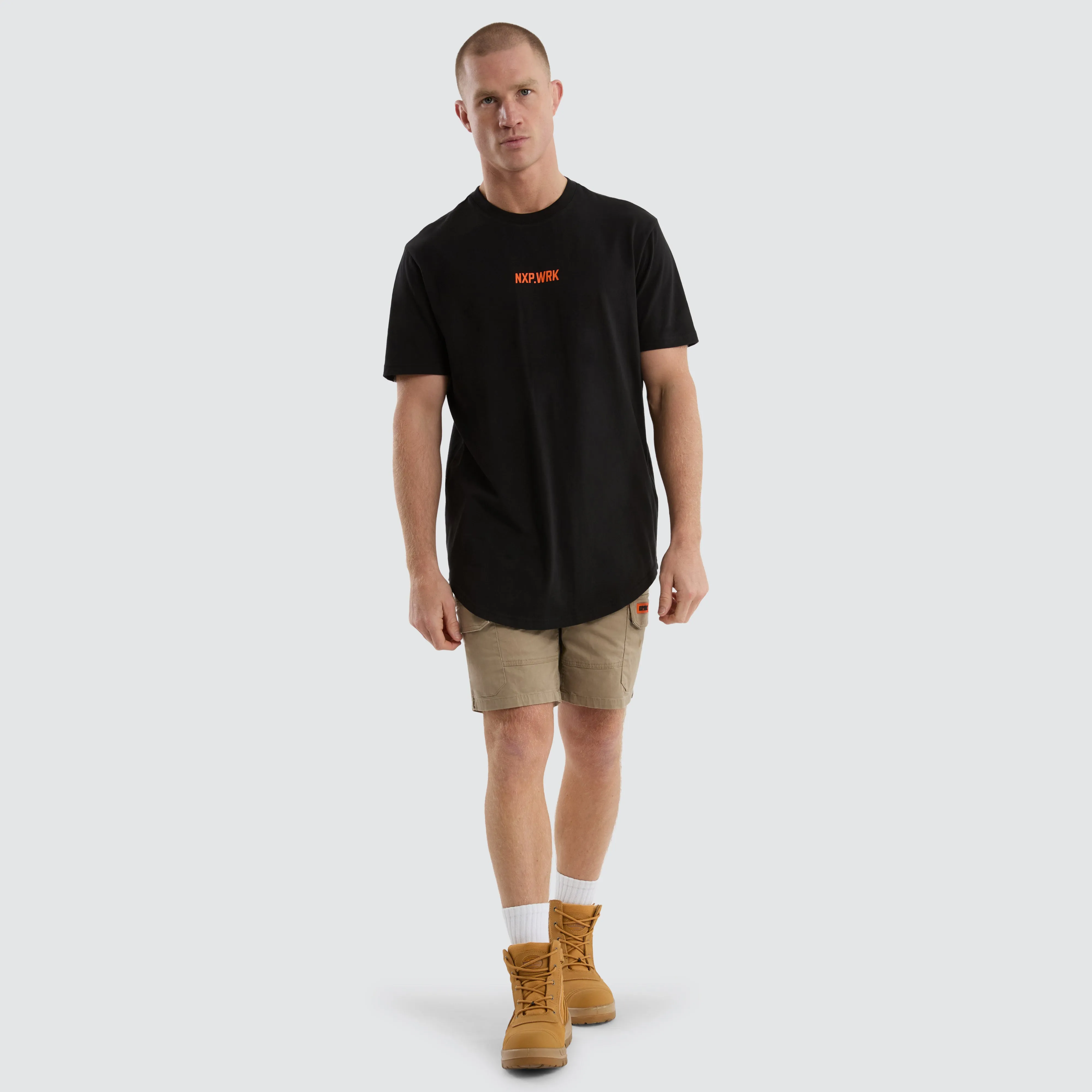 Frontman Dual Curved Tee Black/Orange sold by Nena and Pasadena product image thumbnail 2