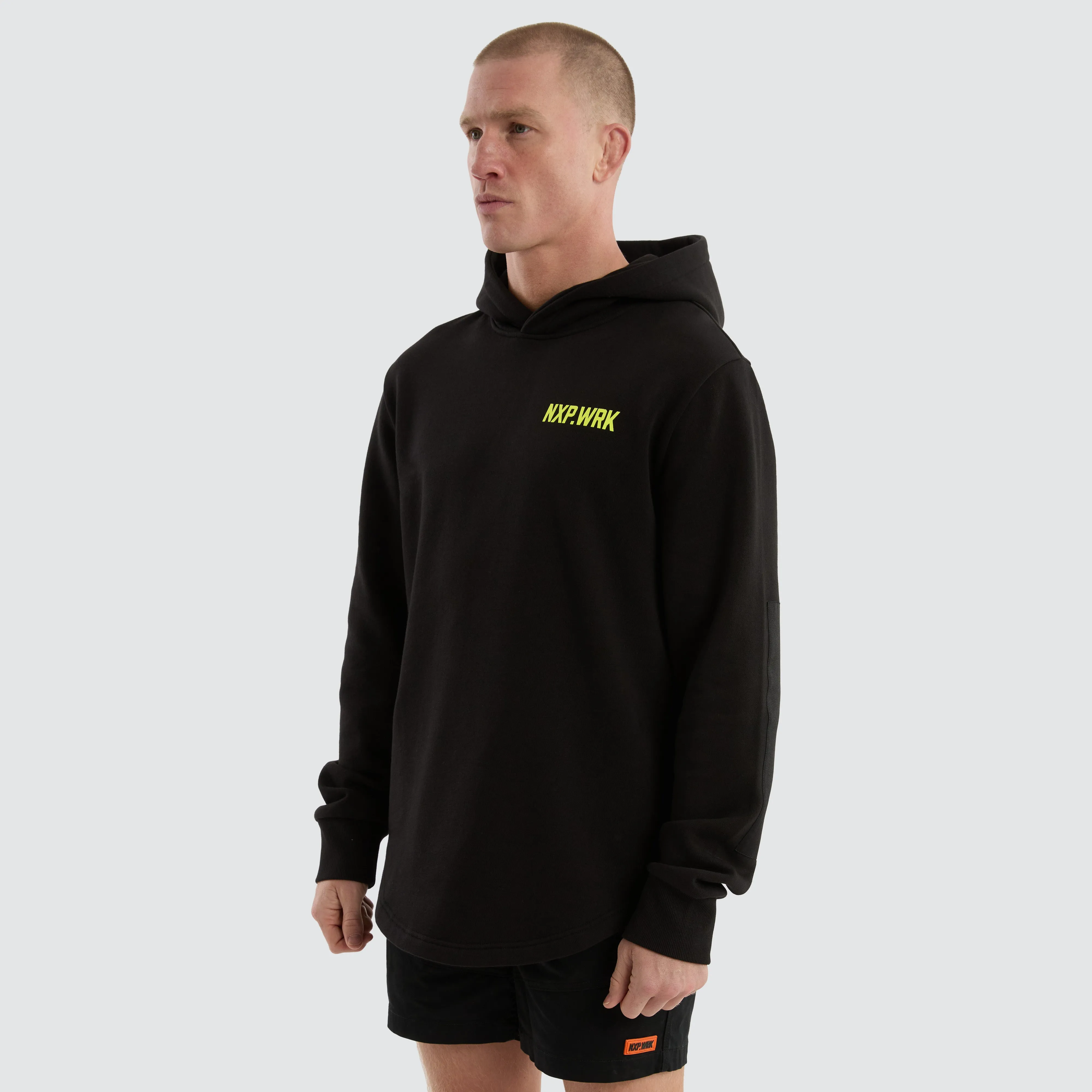 Blueprint Dual Curved Hoodie Black/Yellow sold by Nena and Pasadena product image thumbnail 3