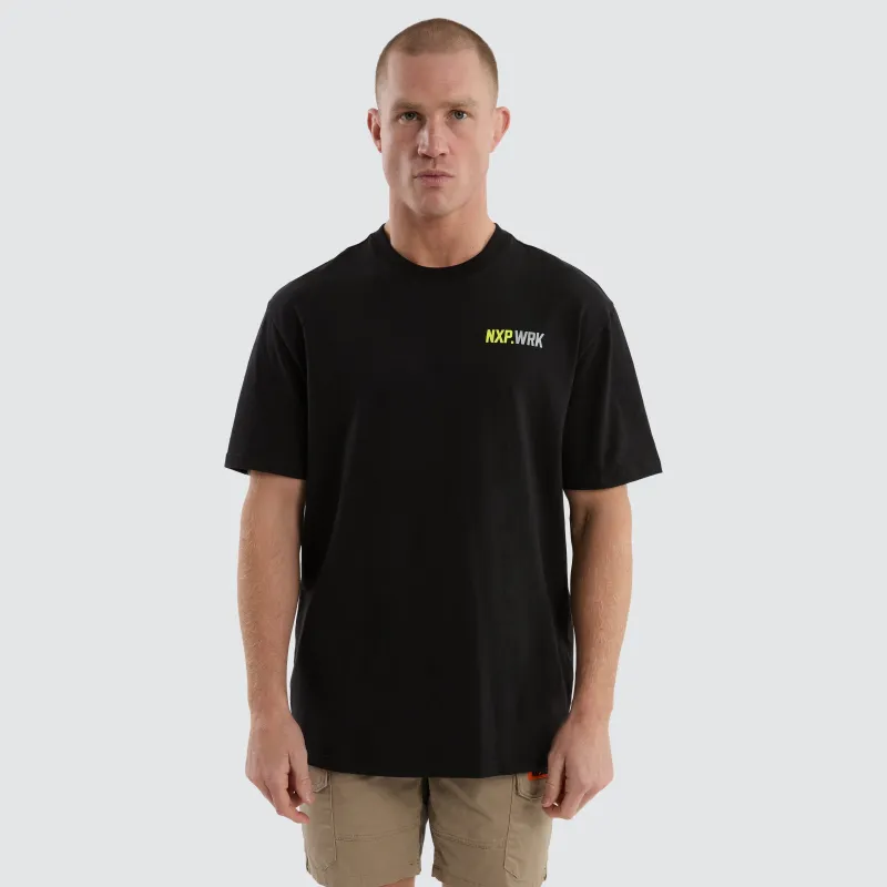 Concept Relaxed T-Shirt Black/Yellow sold by Nena and Pasadena