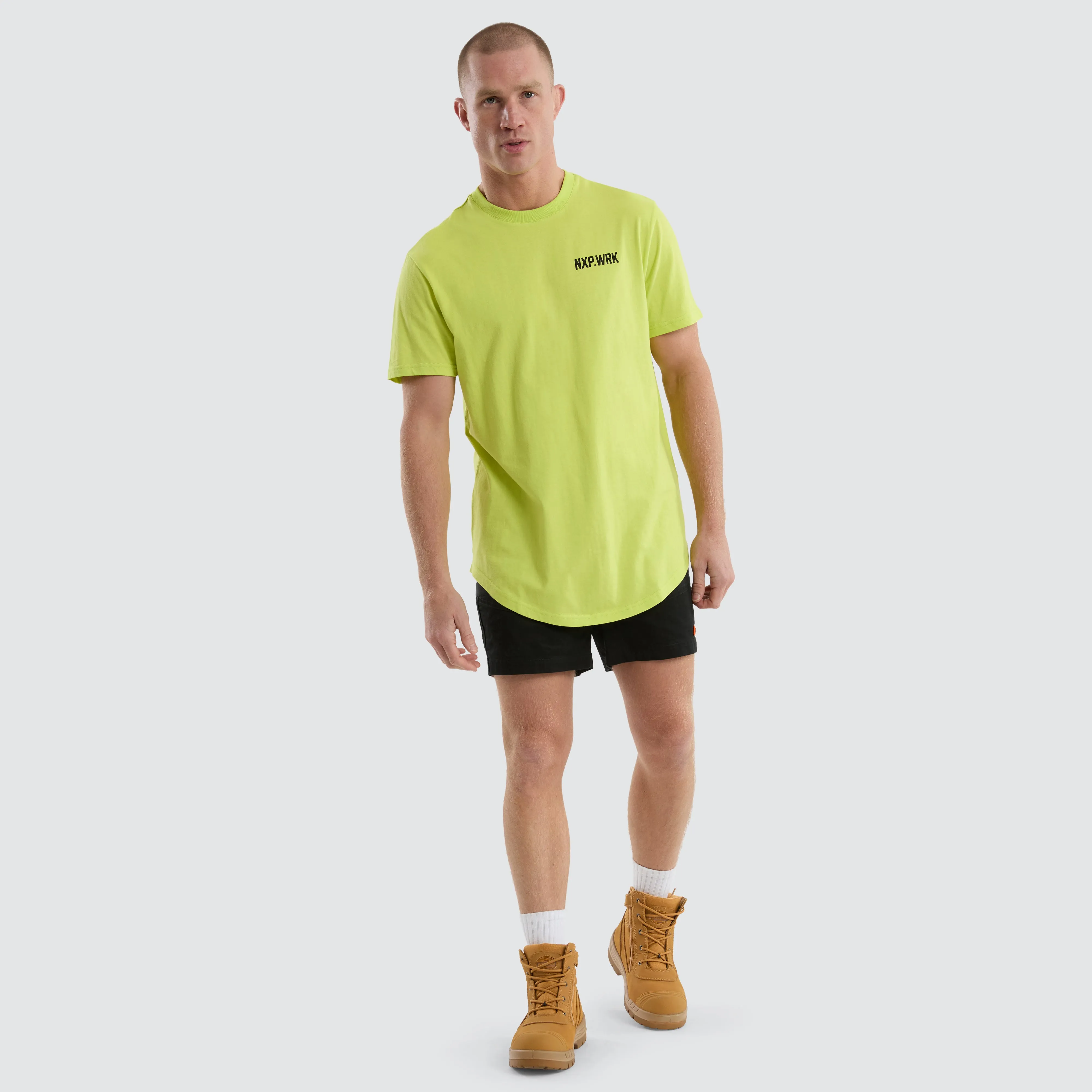 Blueprint Dual Curved T-Shirt Bright Yellow sold by Nena and Pasadena product image thumbnail 2