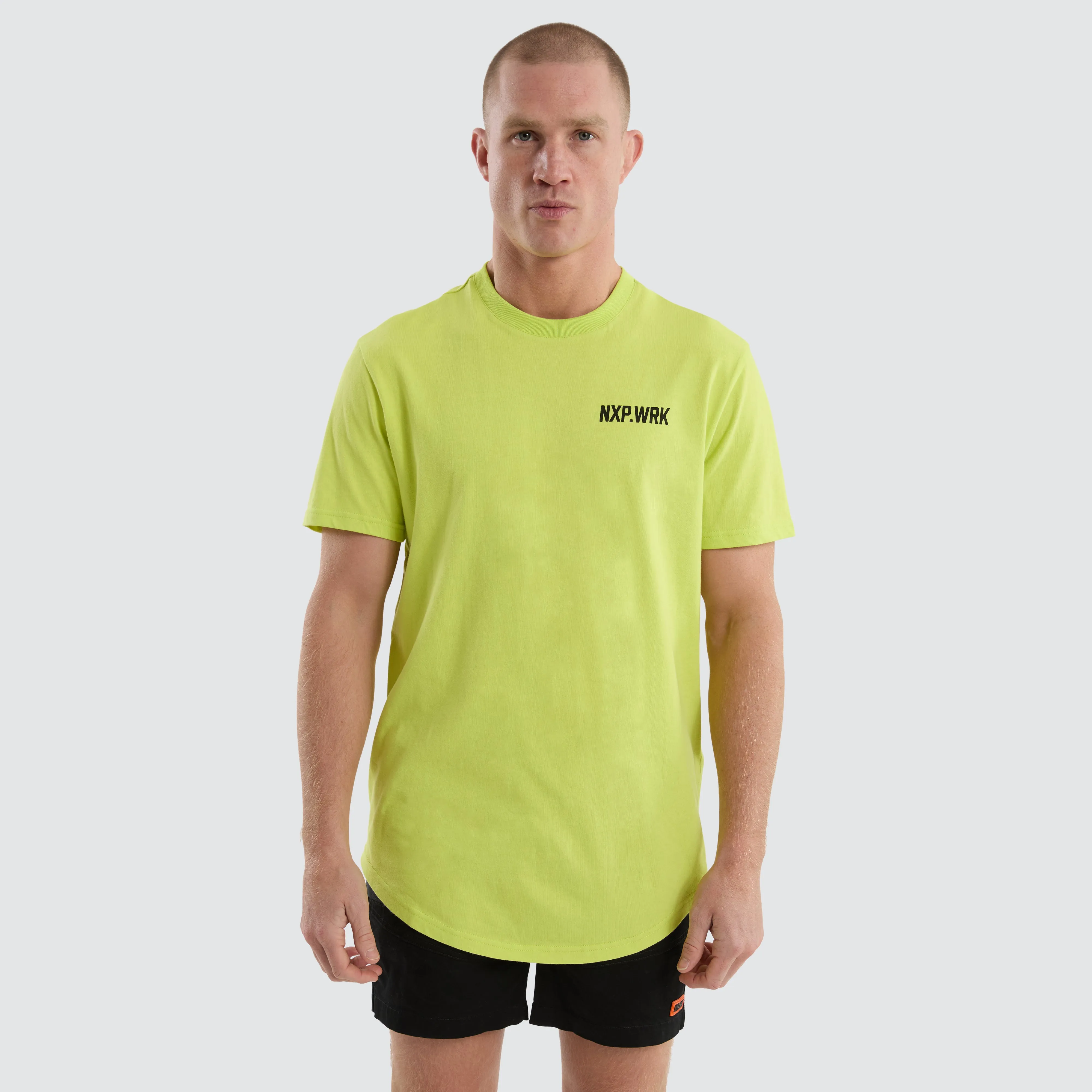 Blueprint Dual Curved T-Shirt Bright Yellow sold by Nena and Pasadena product image thumbnail 4
