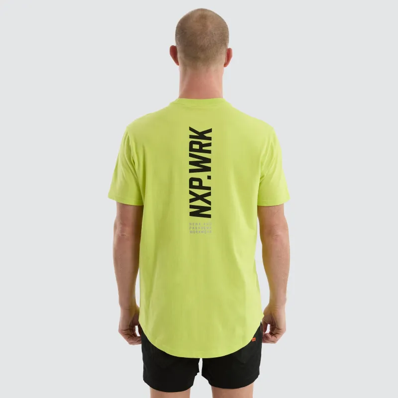 Blueprint Dual Curved T-Shirt Bright Yellow sold by Nena and Pasadena