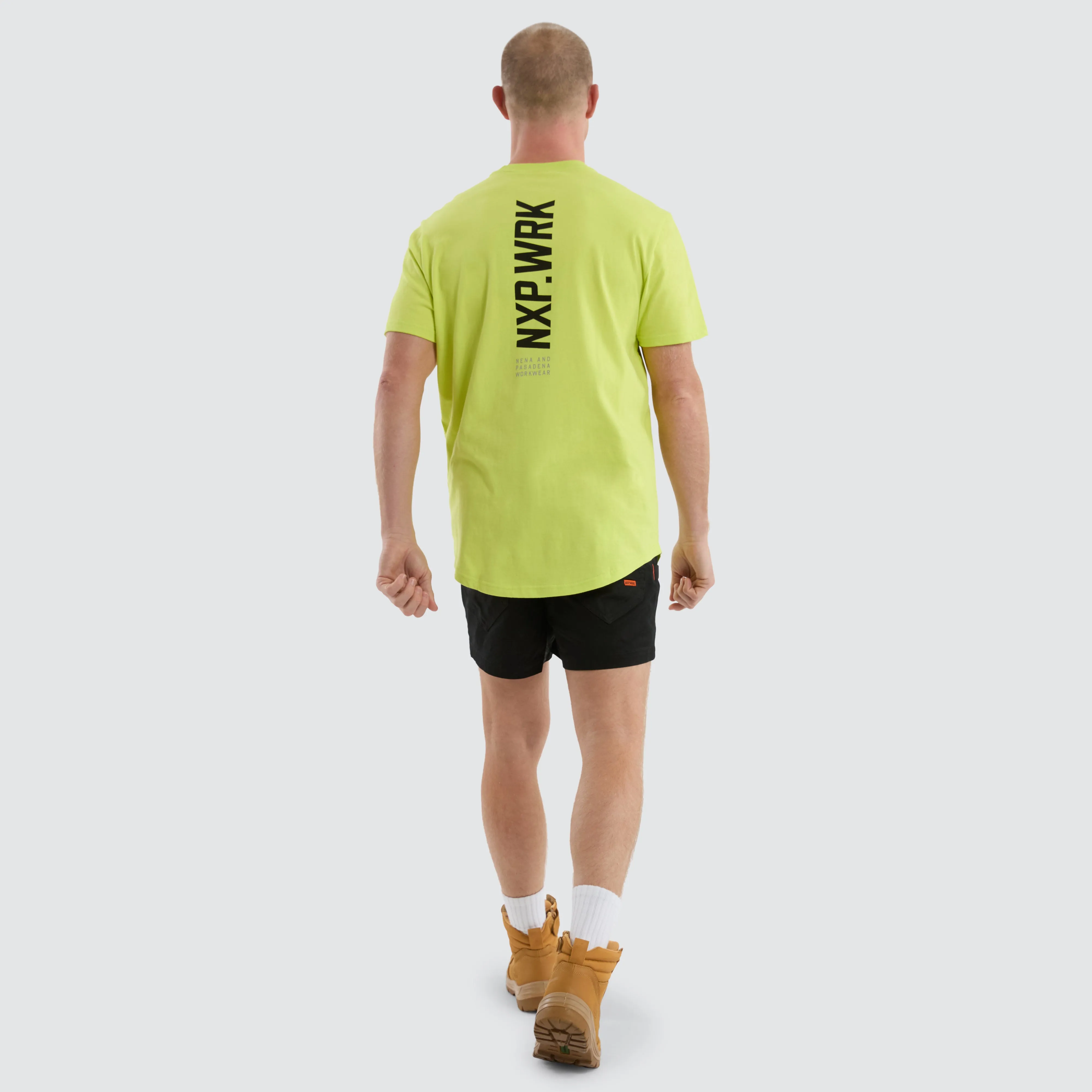 Blueprint Dual Curved T-Shirt Bright Yellow sold by Nena and Pasadena product image thumbnail 5