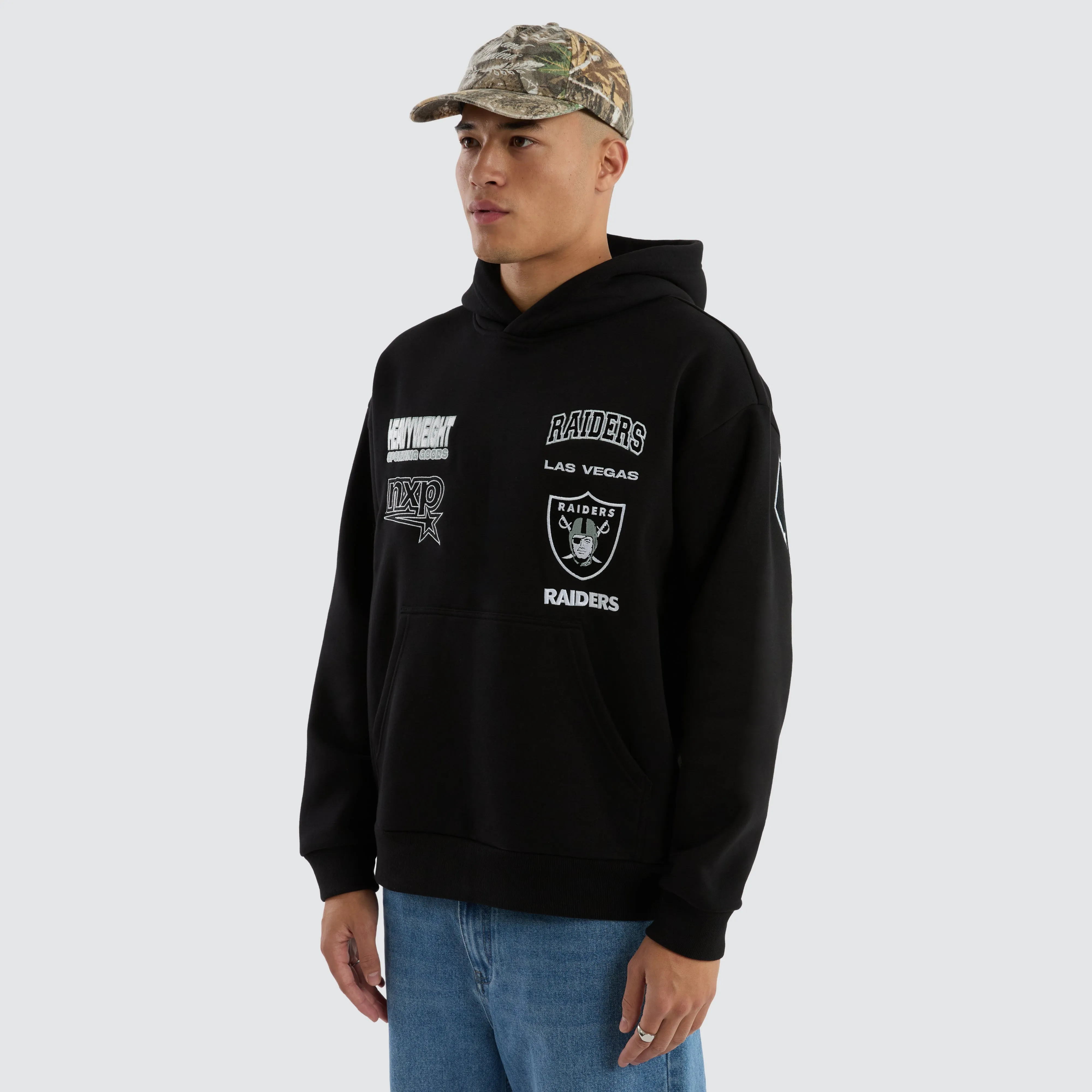Las Vegas Raiders Surround Hoodie Jet Black sold by Nena and Pasadena product image thumbnail 5