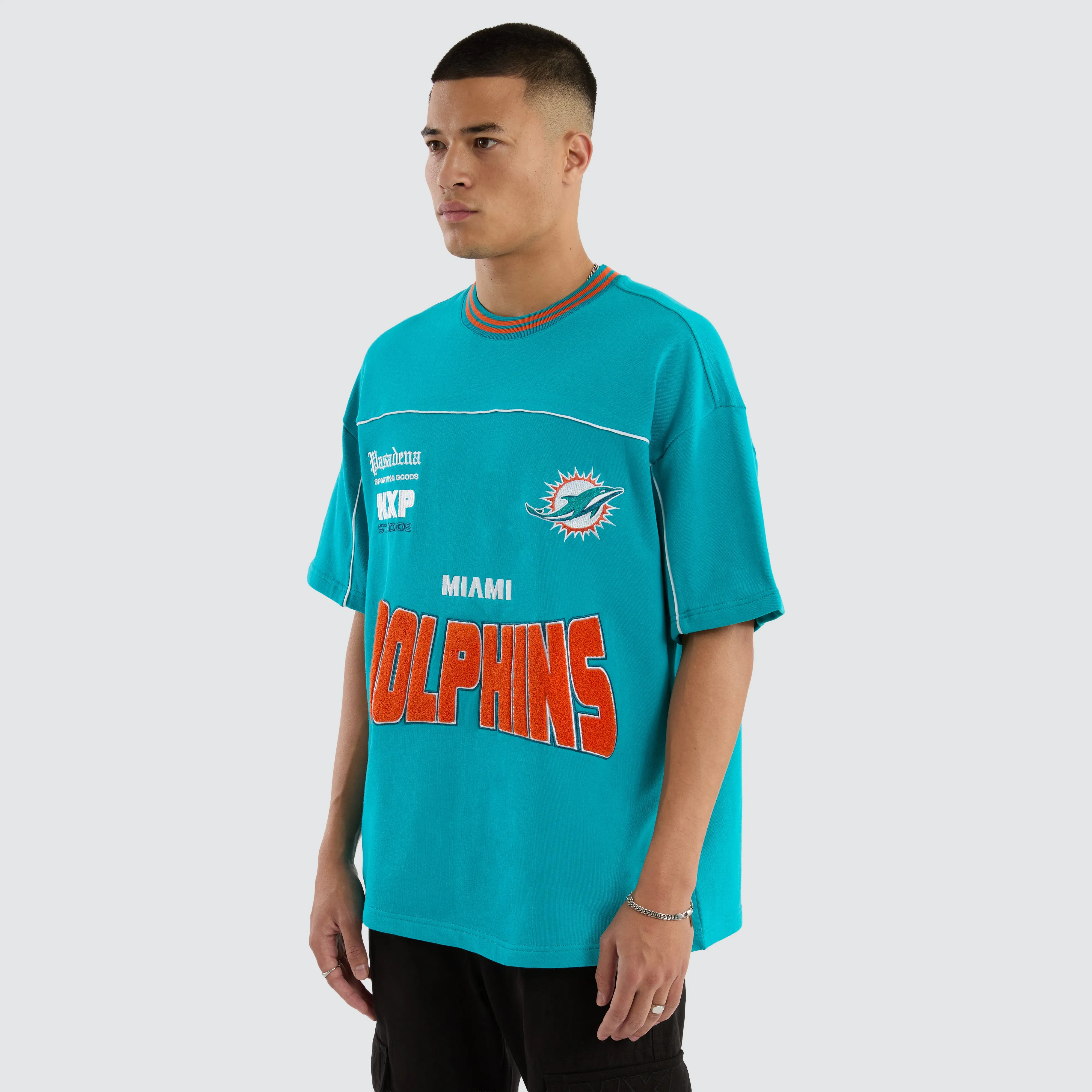 Miami Dolphins Zone Tee Aqua sold by Nena and Pasadena product image thumbnail 5
