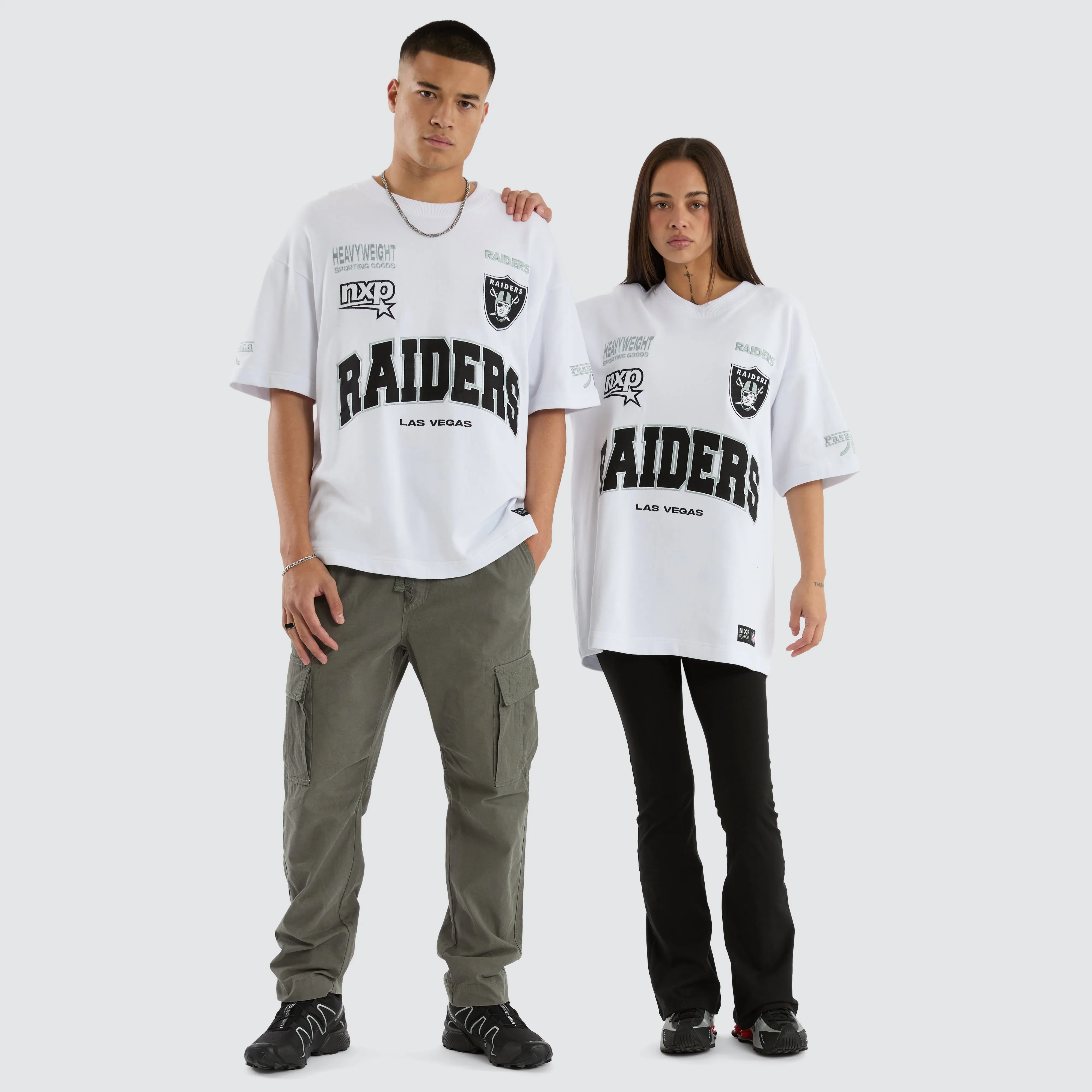 Las Vegas Loopback Raptor Tee White sold by Nena and Pasadena product image thumbnail 2