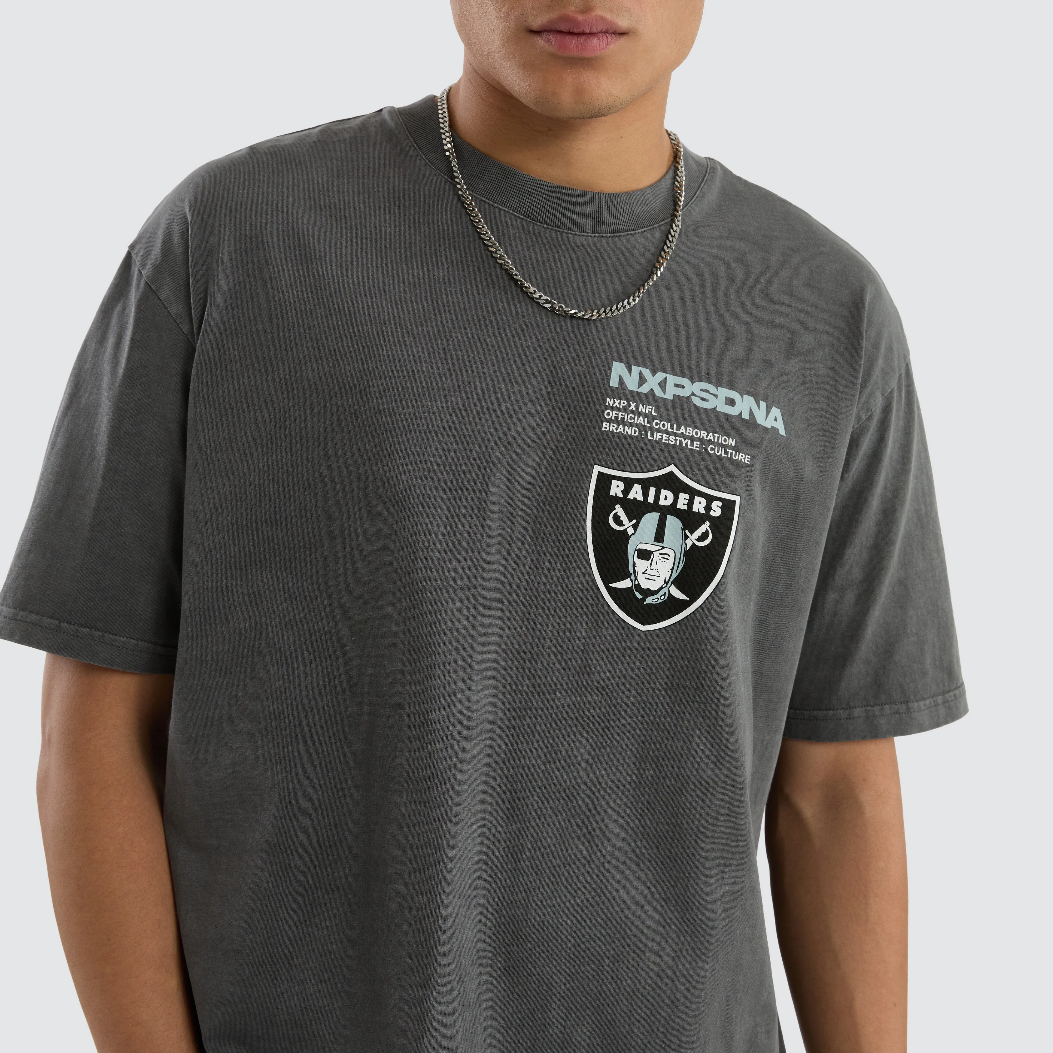 Las Vegas Raiders Driven Tee Pigment Charcoal sold by Nena and Pasadena product image thumbnail 3