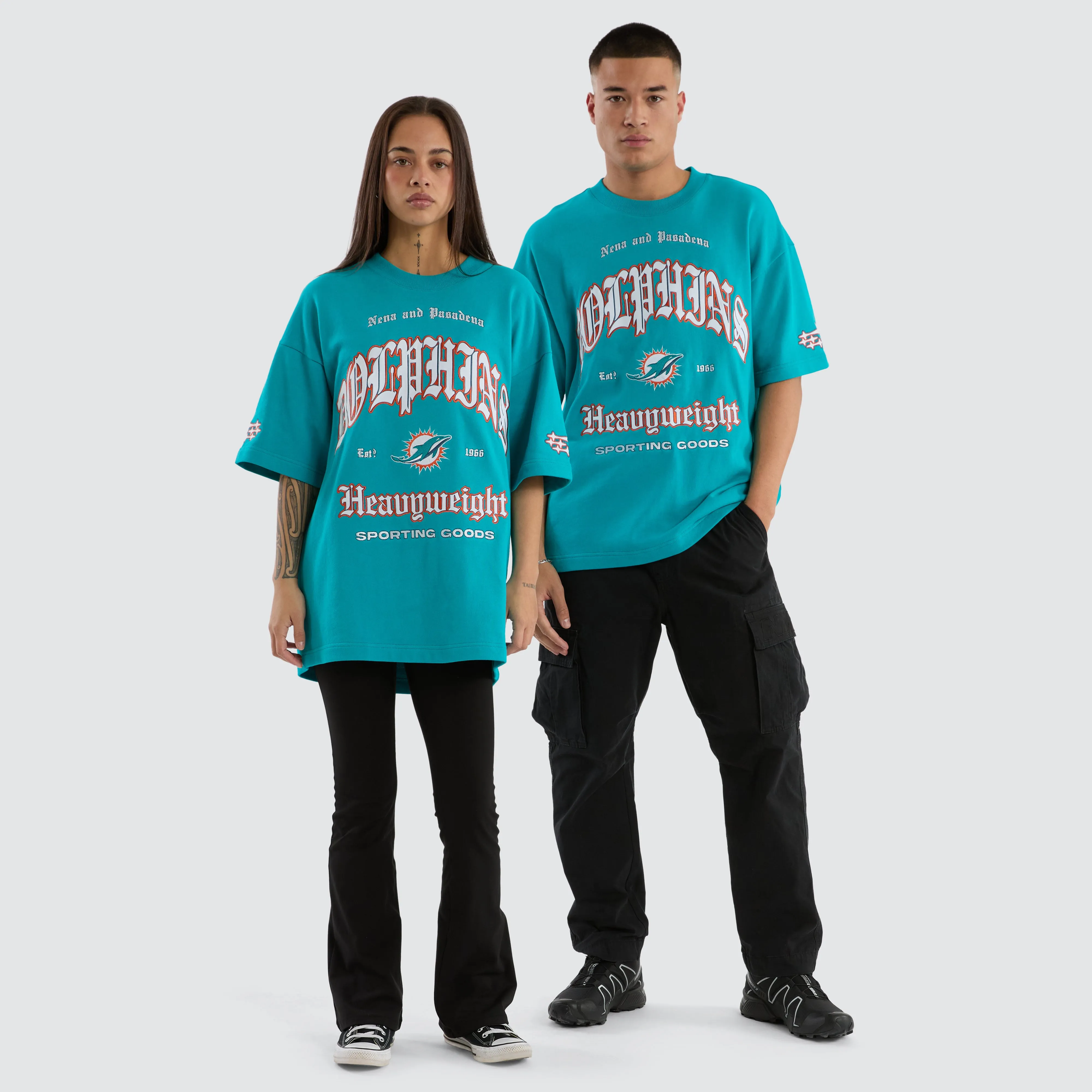 Miami Dolphins Coach Tee Aqua sold by Nena and Pasadena product image thumbnail 2