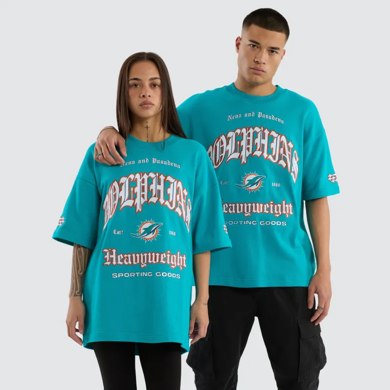 Miami Dolphins Coach Tee Aqua sold by Nena and Pasadena