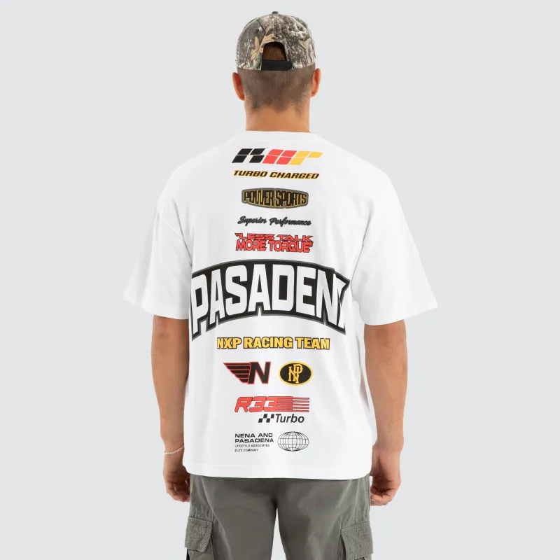 Motor Raptor Tee White sold by Nena and Pasadena