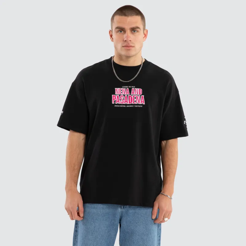 Player Loopback Raptor Tee Anthracite Black sold by Nena and Pasadena