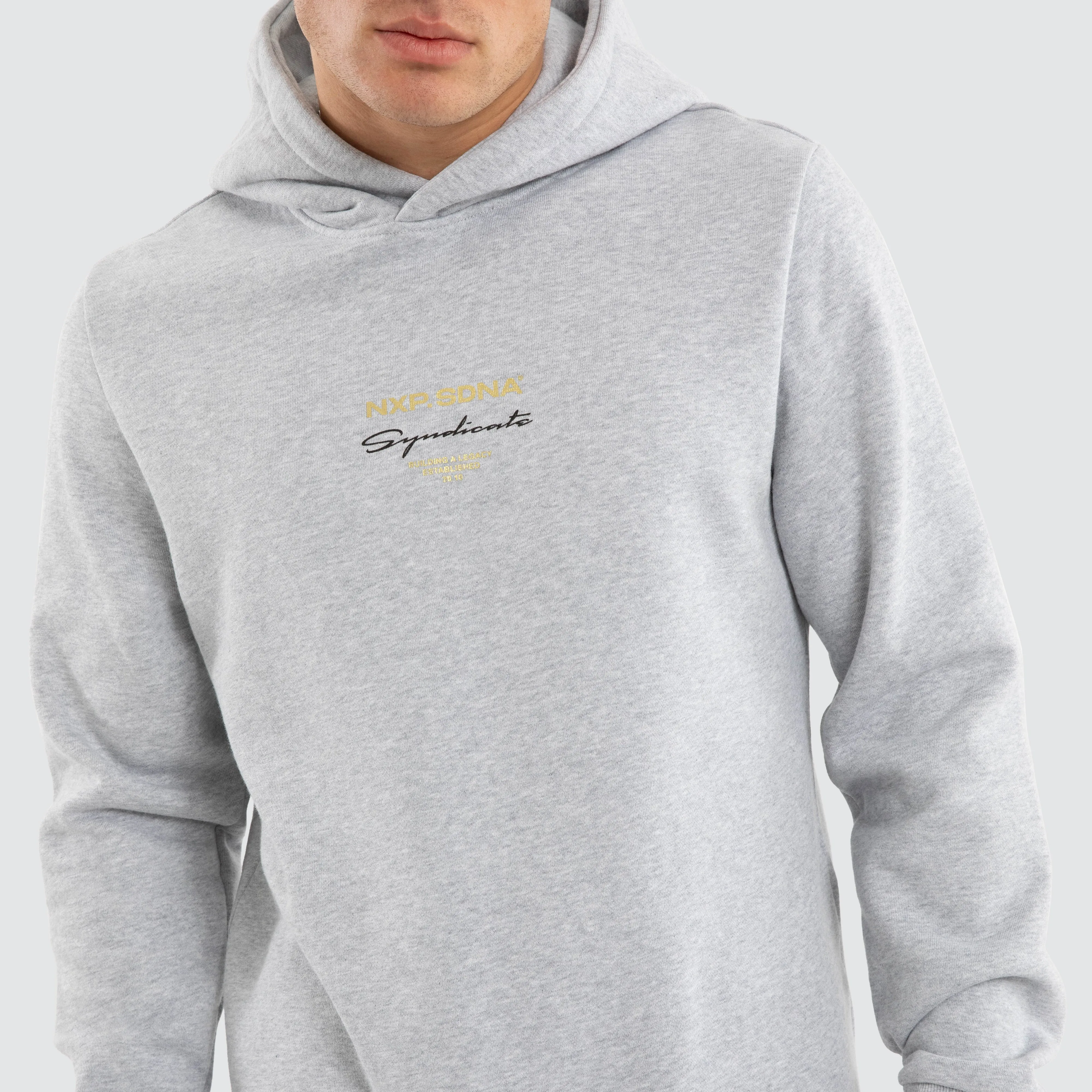 Gold Line Dual Curved Hoodie Grey Marle sold by Nena and Pasadena product image thumbnail 3