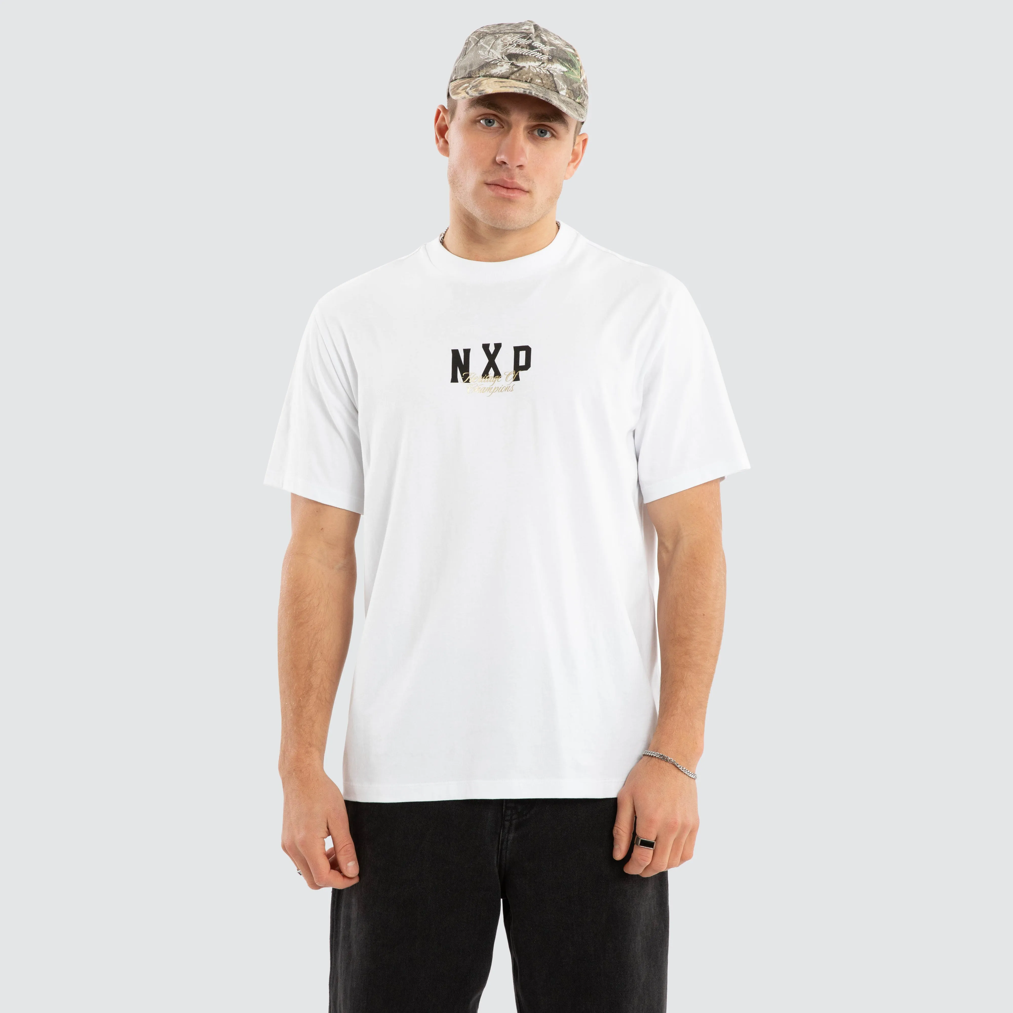 Game Classic Tee Optical White sold by Nena and Pasadena