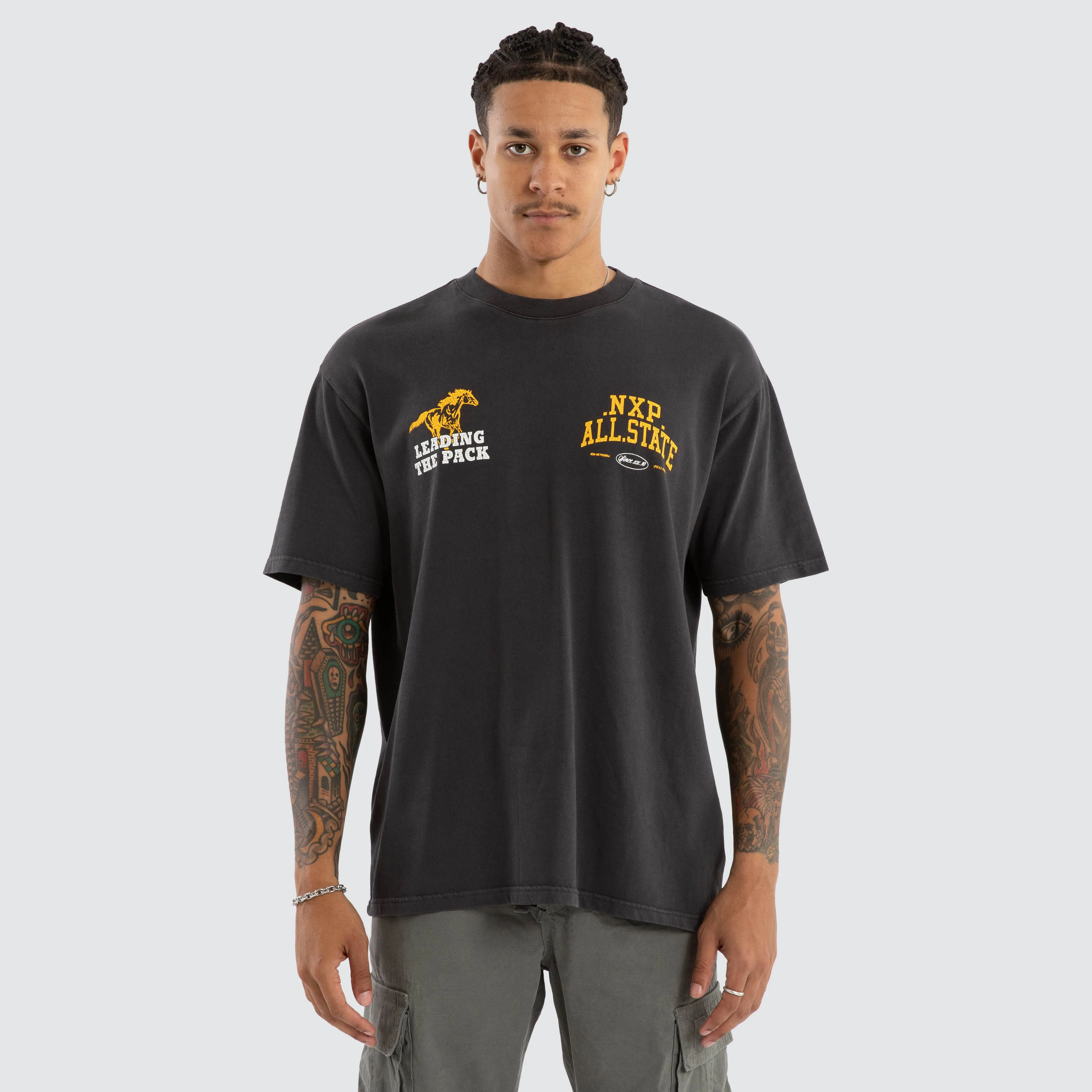 All State Box Fit Tee Pigment Black sold by Nena and Pasadena product image thumbnail 2