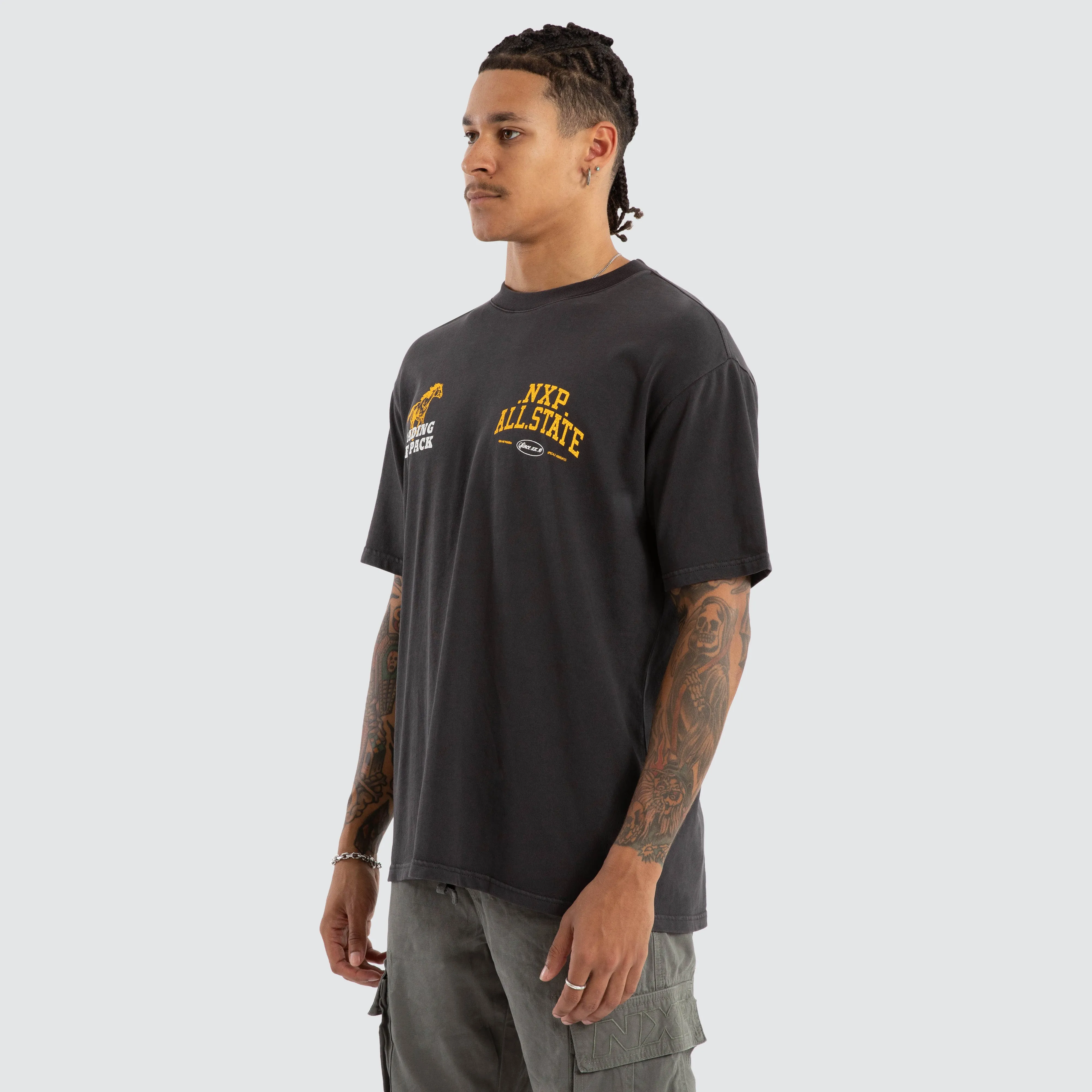 All State Box Fit Tee Pigment Black sold by Nena and Pasadena product image thumbnail 3