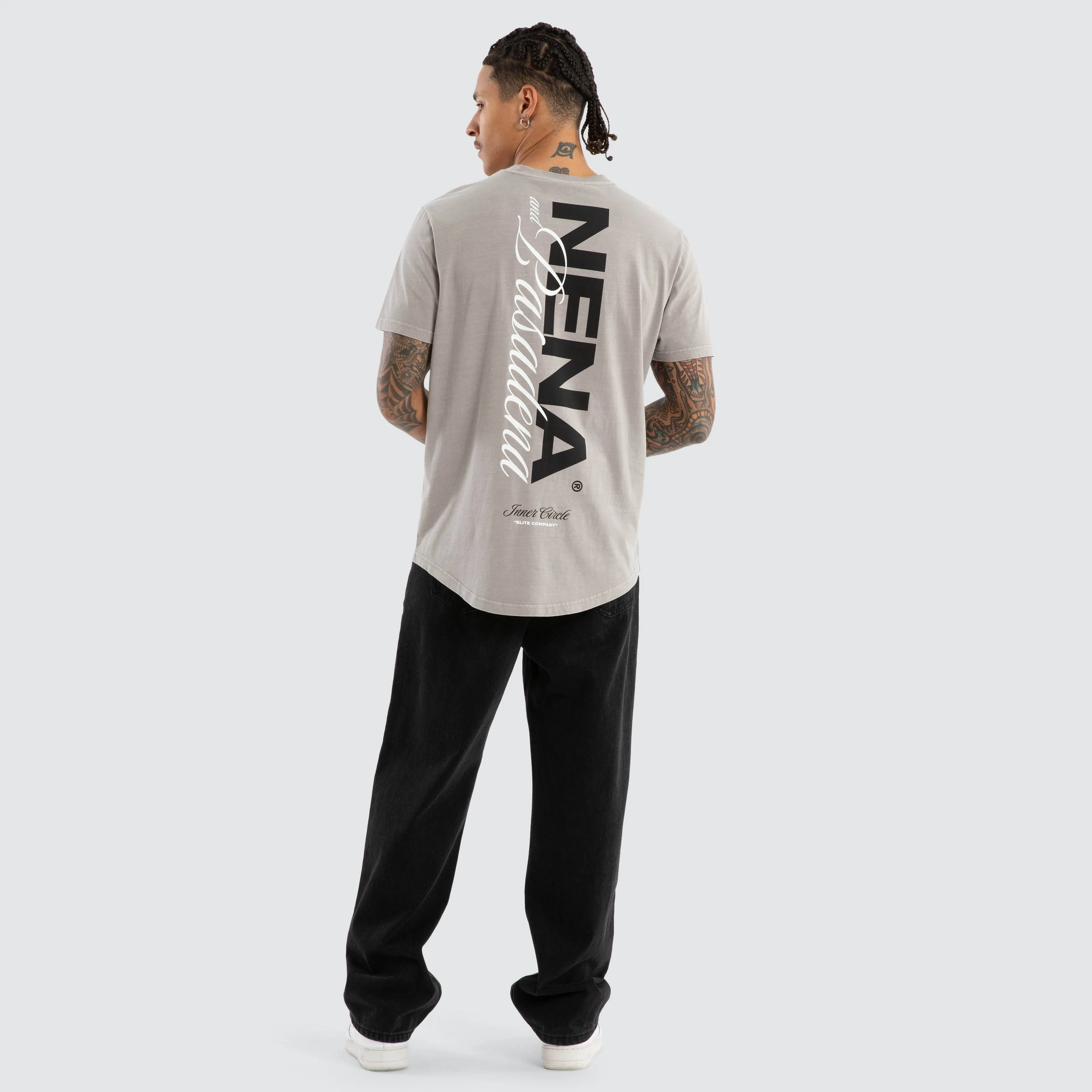 Veered Dual Curved Tee Pigment Paloma sold by Nena and Pasadena product image thumbnail 4