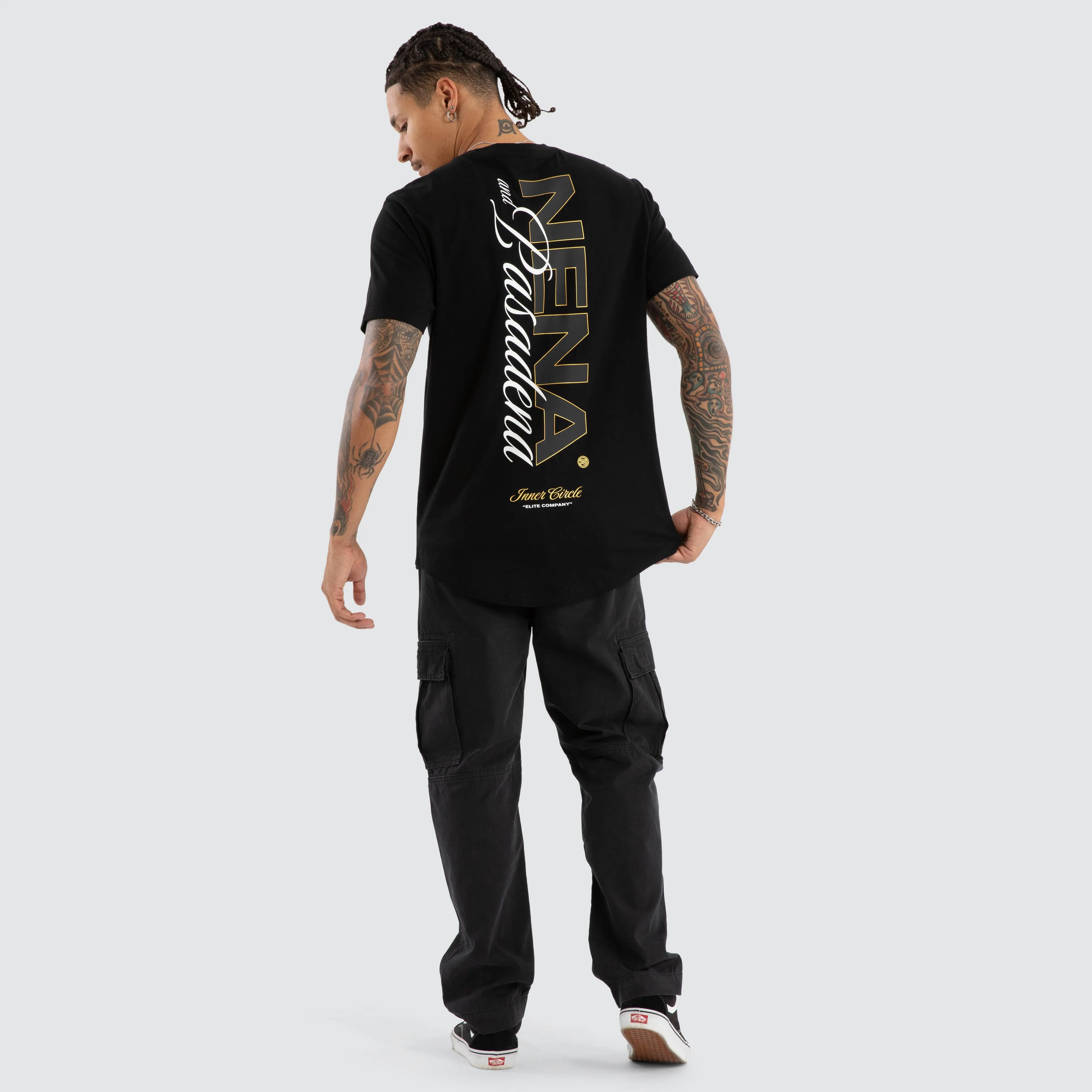 Veered Dual Curved Tee Jet Black sold by Nena and Pasadena product image thumbnail 5