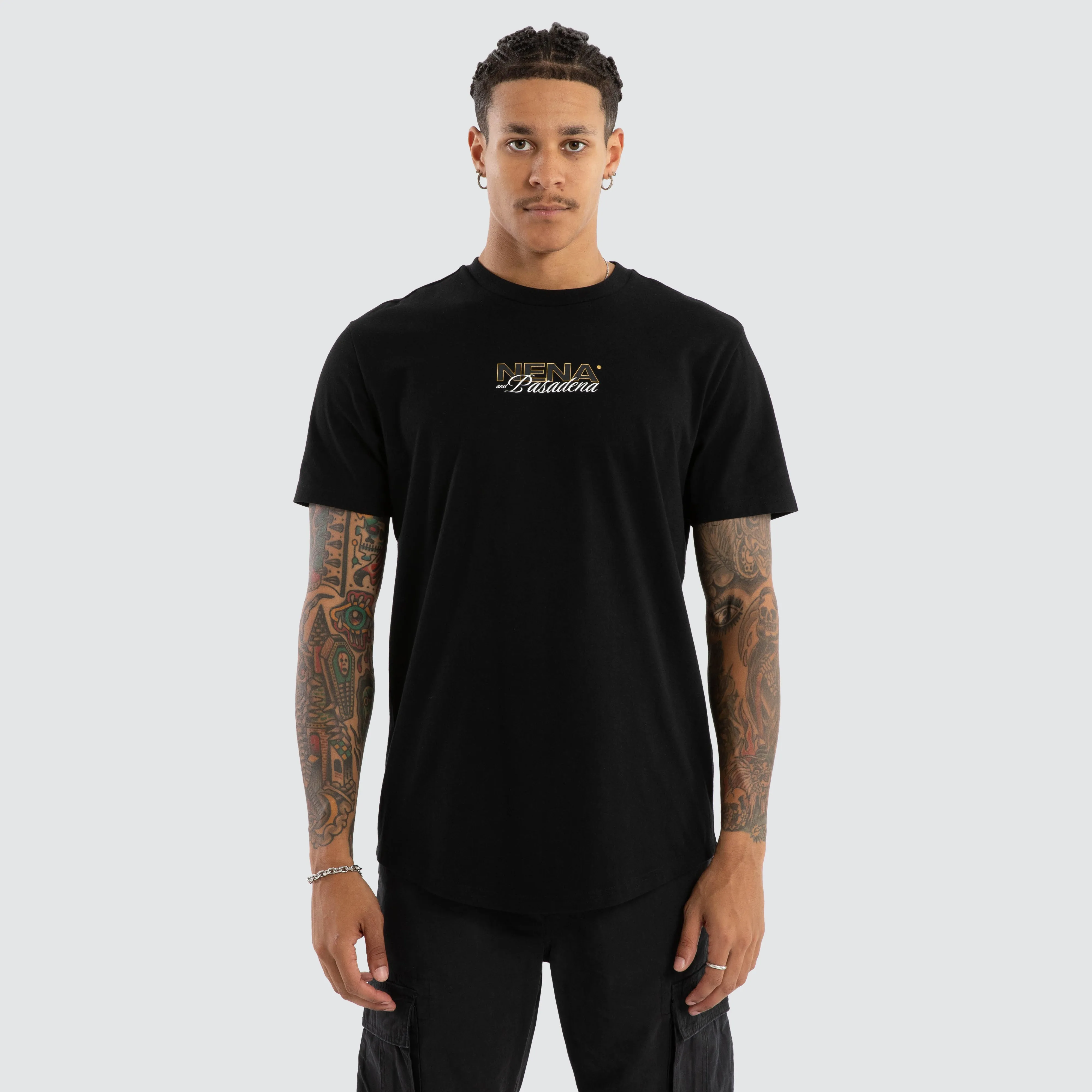 Veered Dual Curved Tee Jet Black sold by Nena and Pasadena product image thumbnail 2