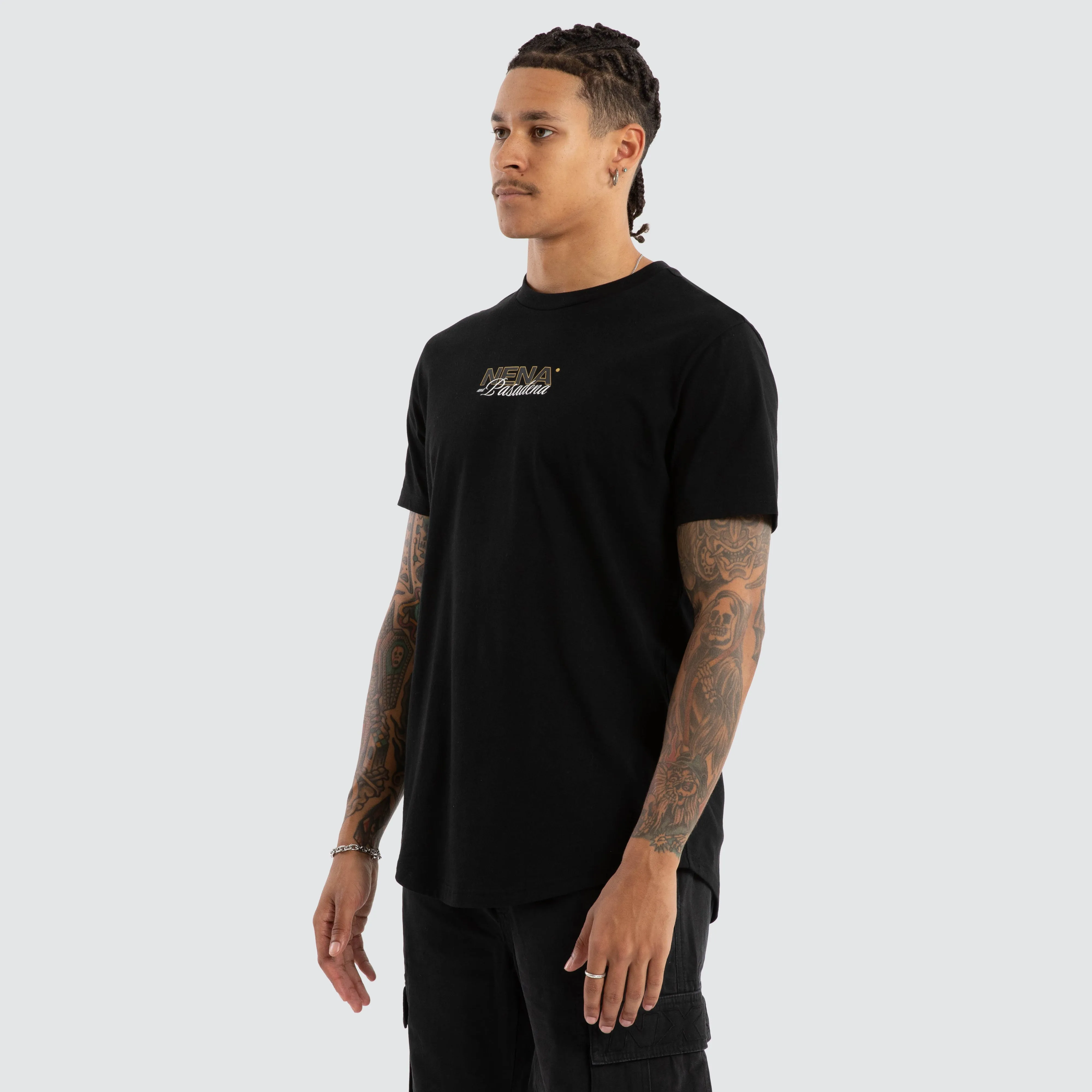 Veered Dual Curved Tee Jet Black sold by Nena and Pasadena product image thumbnail 4