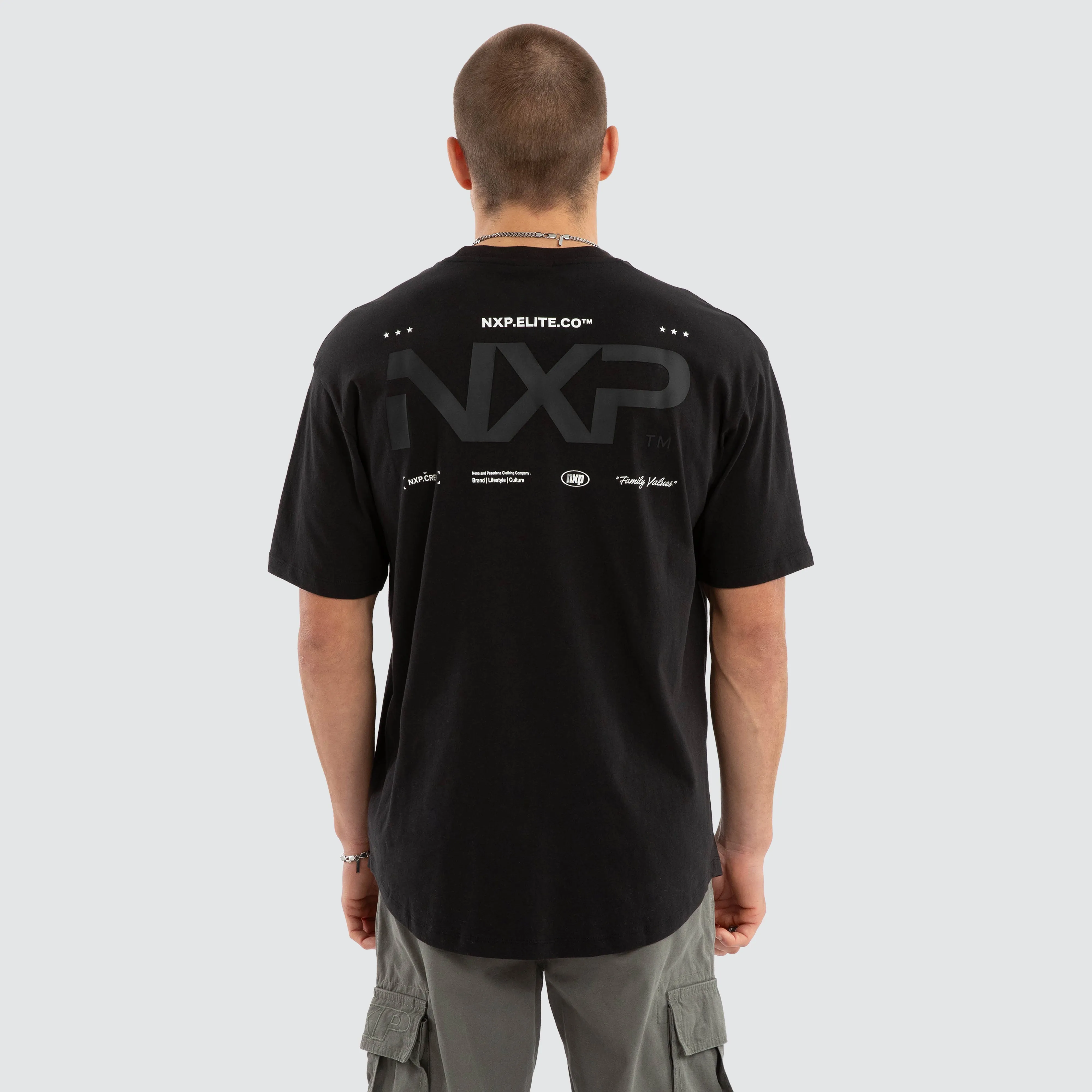 Heart Box Fit Scoop Tee Jet Black sold by Nena and Pasadena product image thumbnail 2