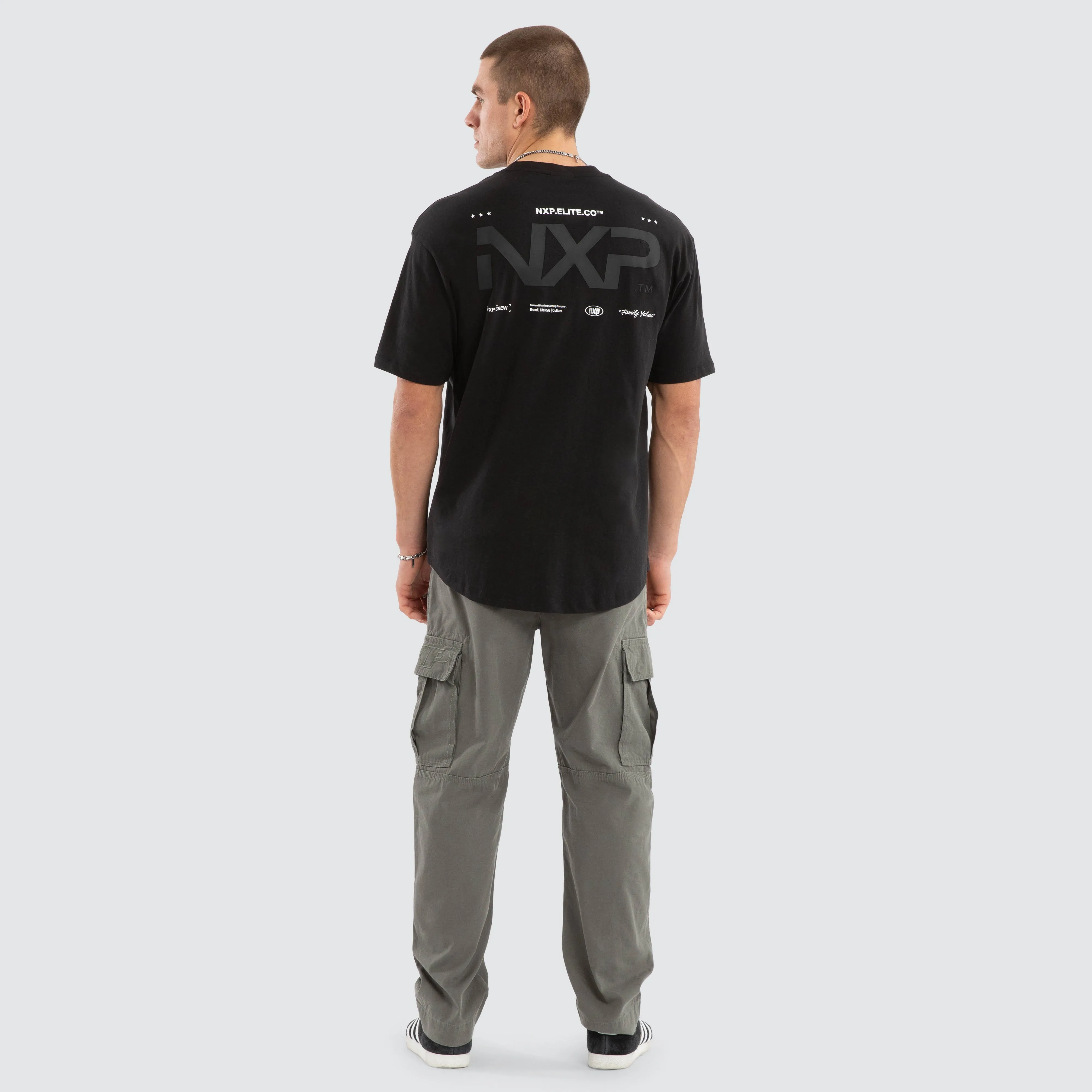 Heart Box Fit Scoop Tee Jet Black sold by Nena and Pasadena product image thumbnail 4