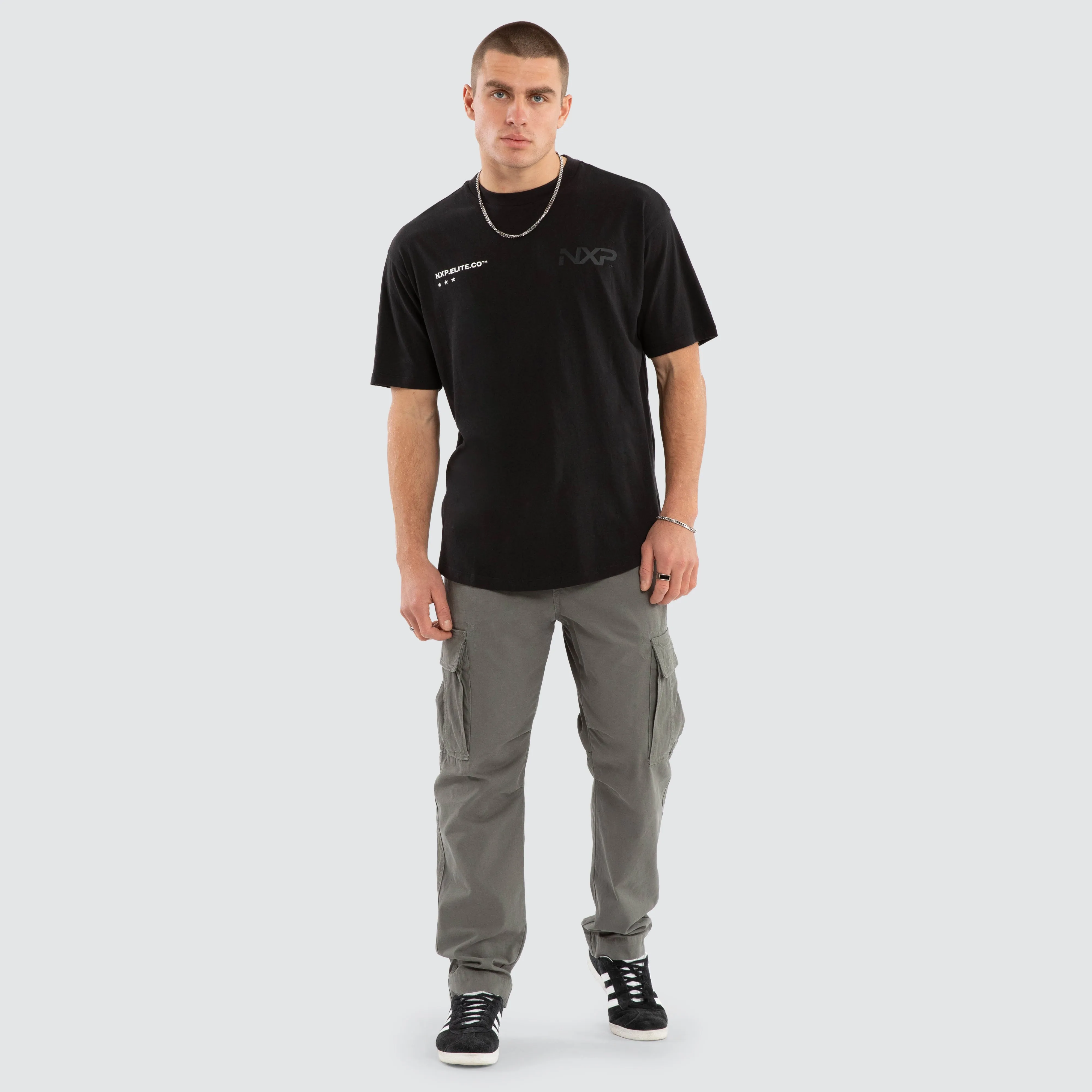 Heart Box Fit Scoop Tee Jet Black sold by Nena and Pasadena product image thumbnail 3
