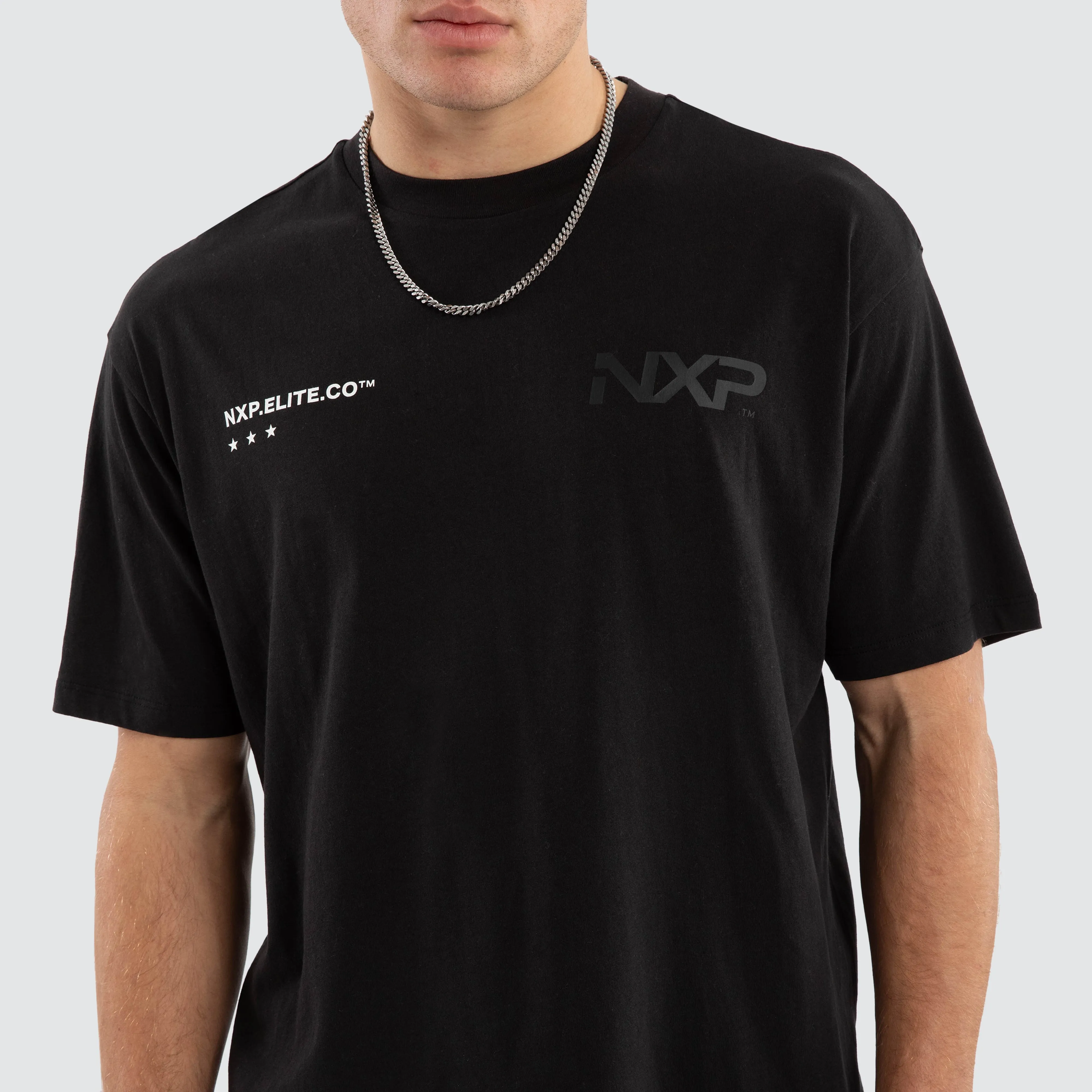 Heart Box Fit Scoop Tee Jet Black sold by Nena and Pasadena product image thumbnail 5