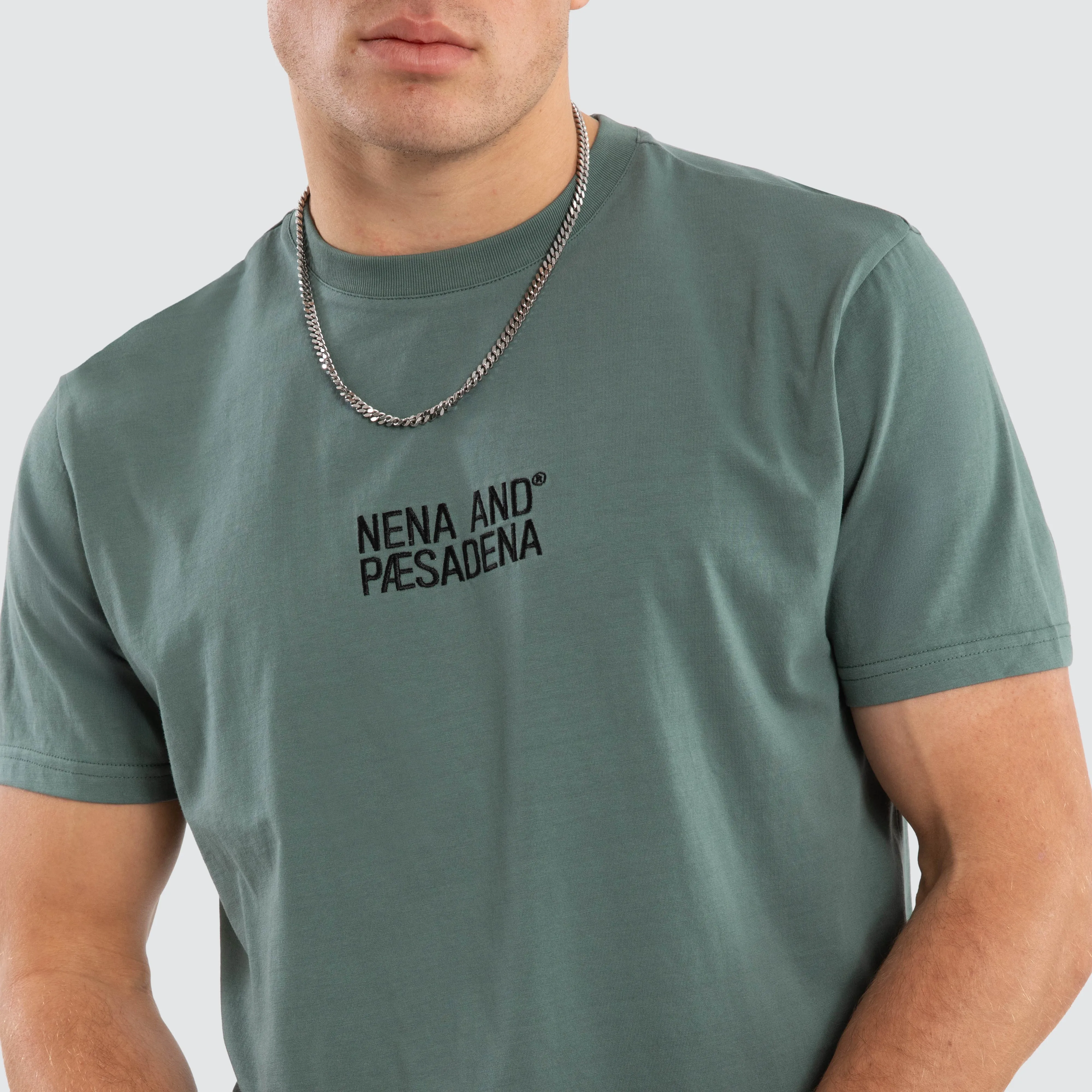 Journey Dual Curved Tee Silver Pine sold by Nena and Pasadena product image thumbnail 4