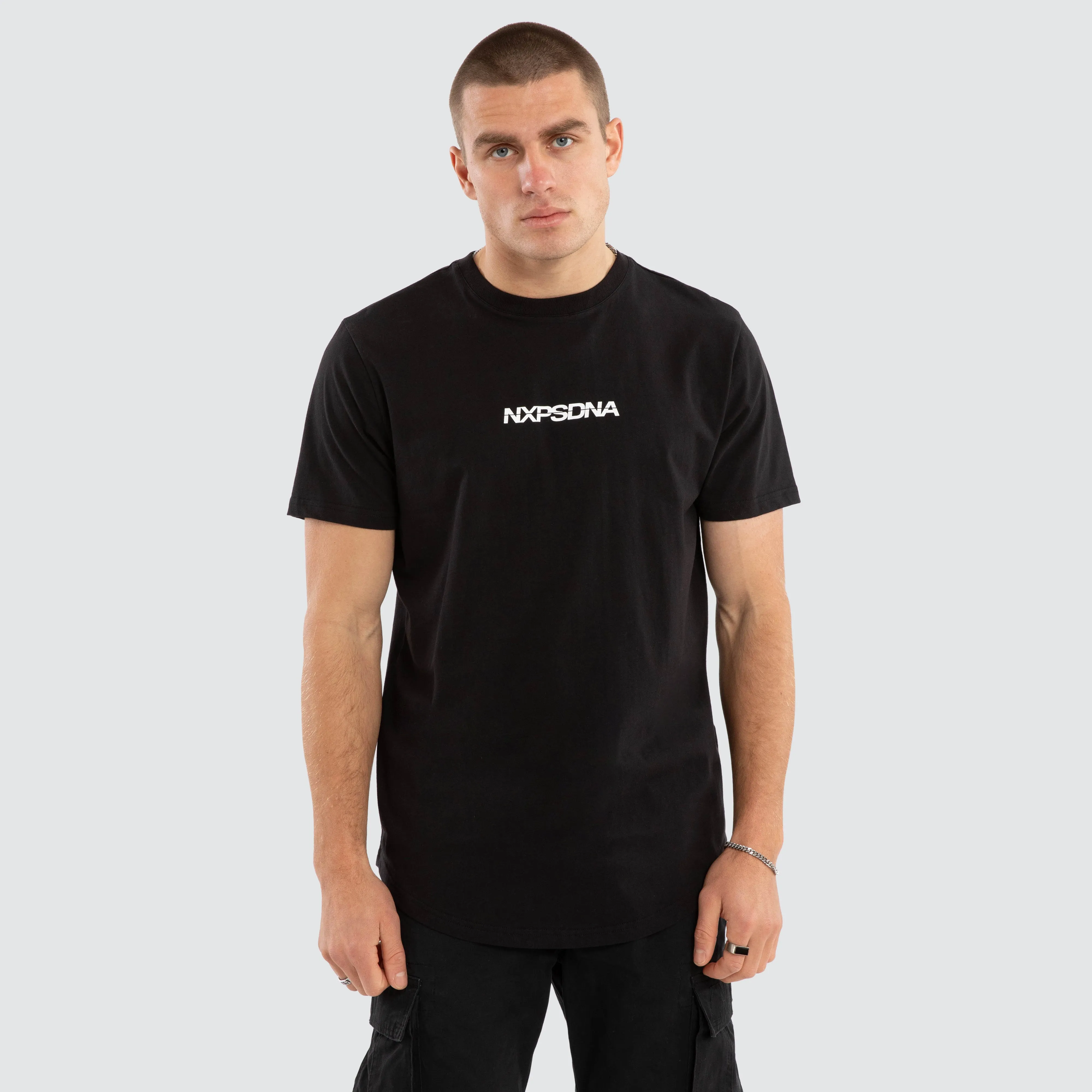 Jumpshot Dual Curved Tee Jet Black sold by Nena and Pasadena
