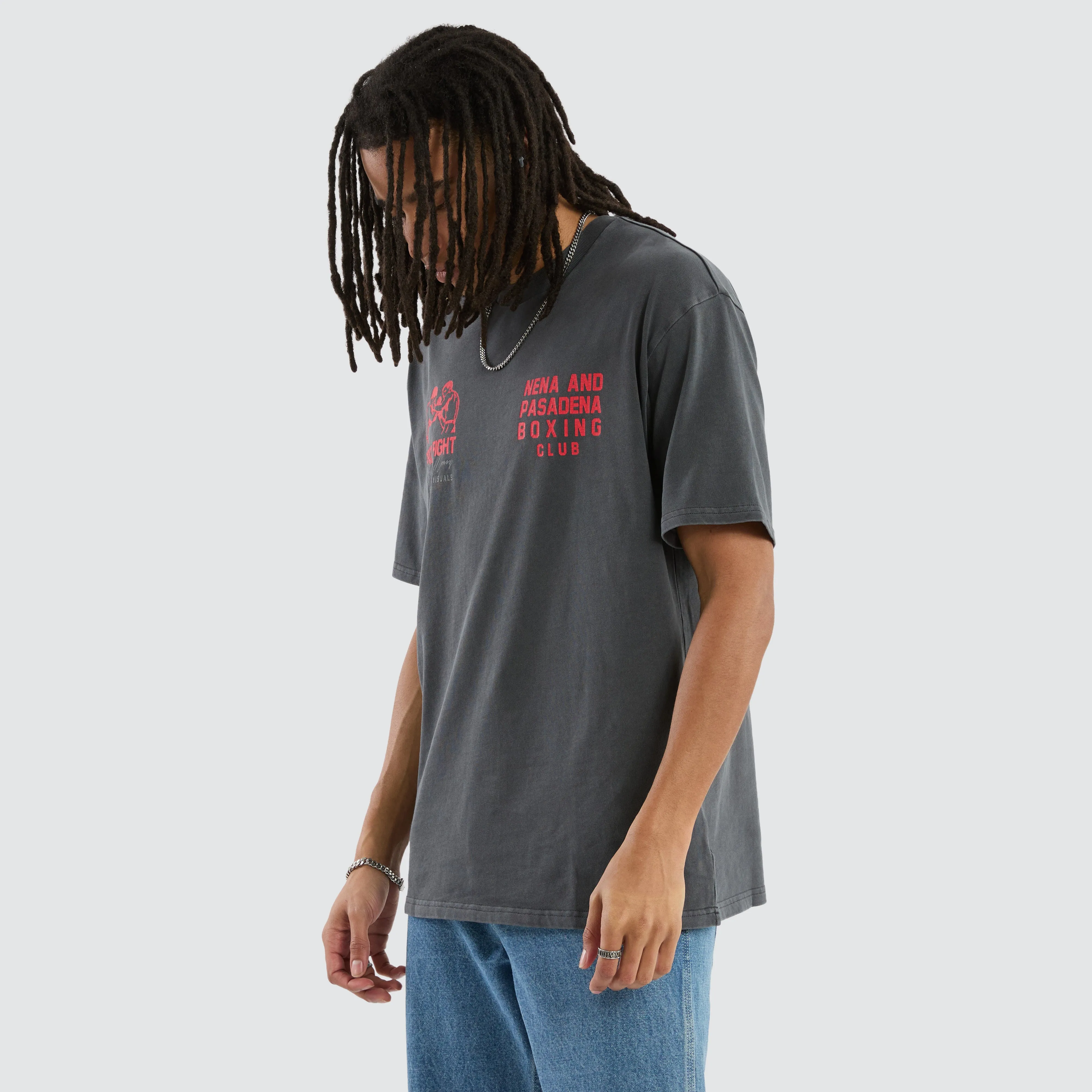 Mark Box Fit Tee Pigment Asphalt sold by Nena and Pasadena product image thumbnail 3